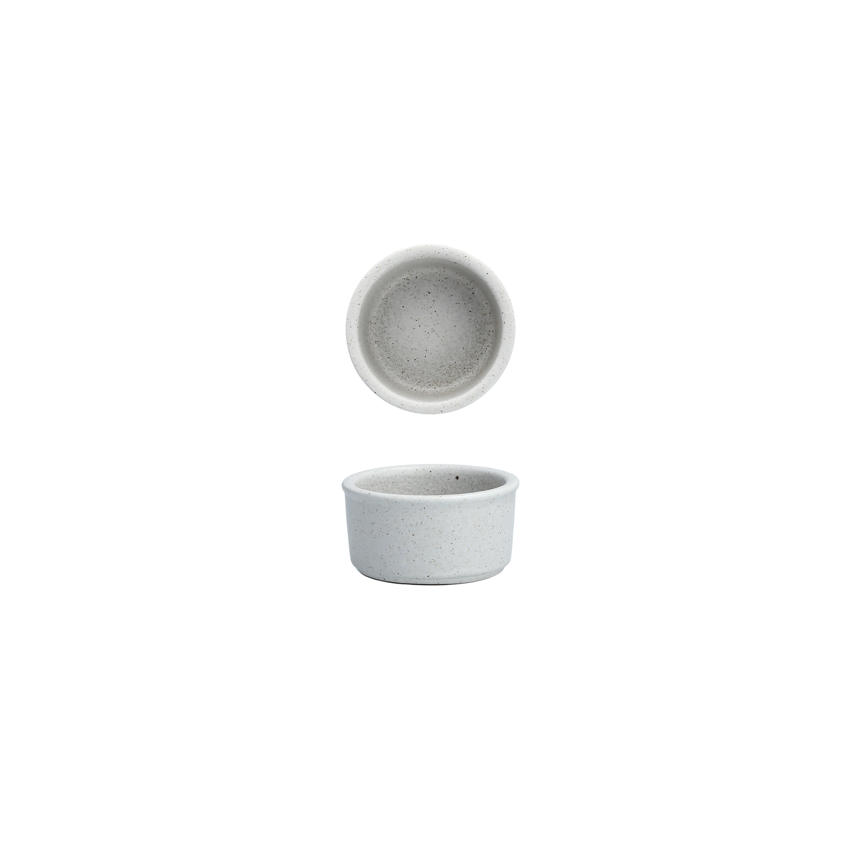 Fortessa 2 1/2 oz Paleo Ramekin - China, Ash (3300.590145GY)