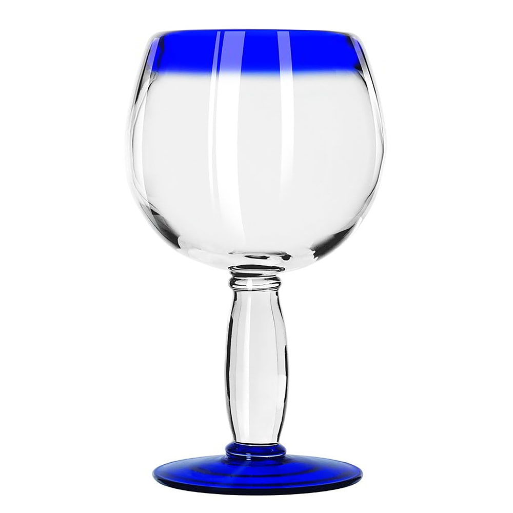 Libbey Cobalt Blue 17 oz Stemless Wineglasses