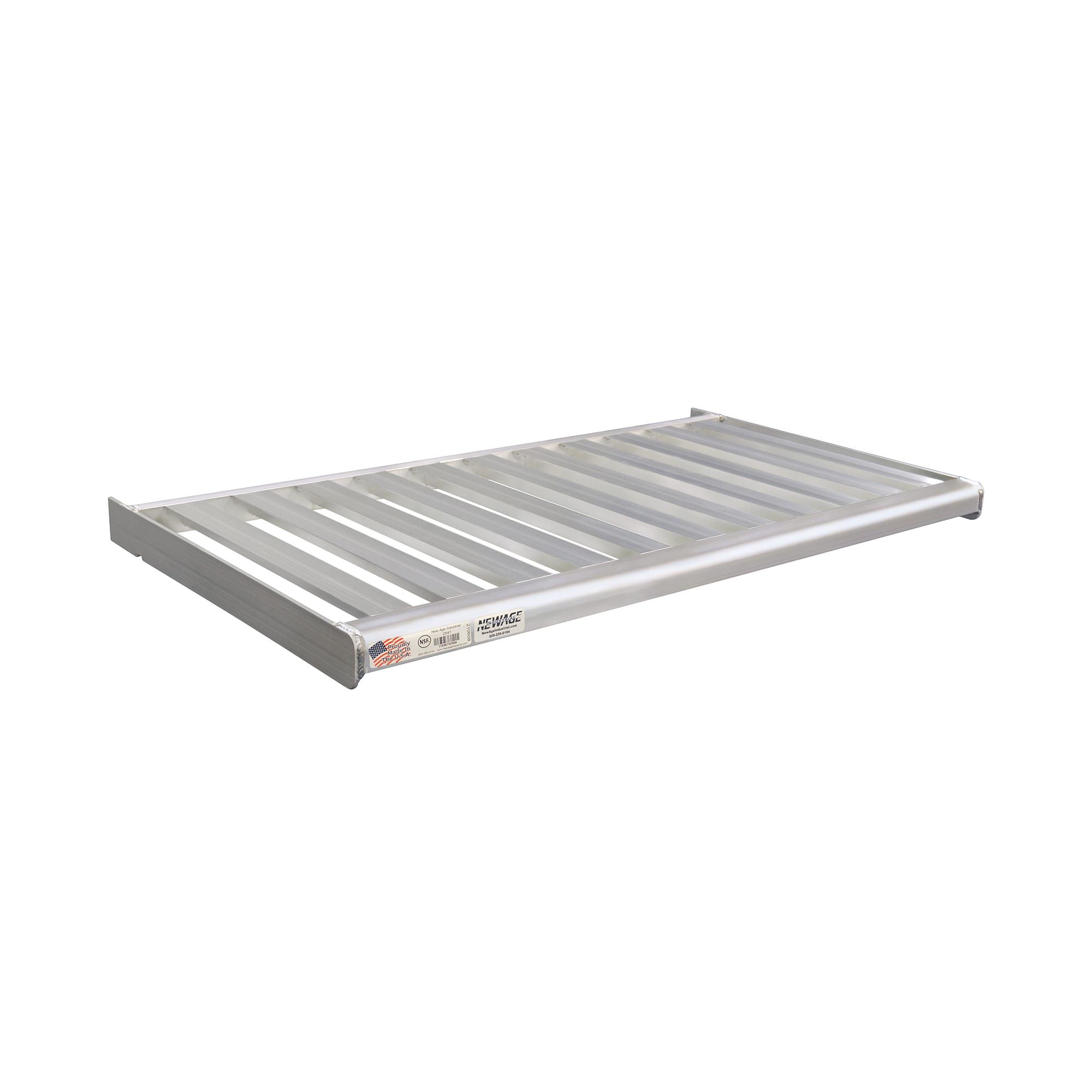 New Age 36 x 20 x 60 3-Shelf Aluminum T-Bar Shelving Rack 1041TB