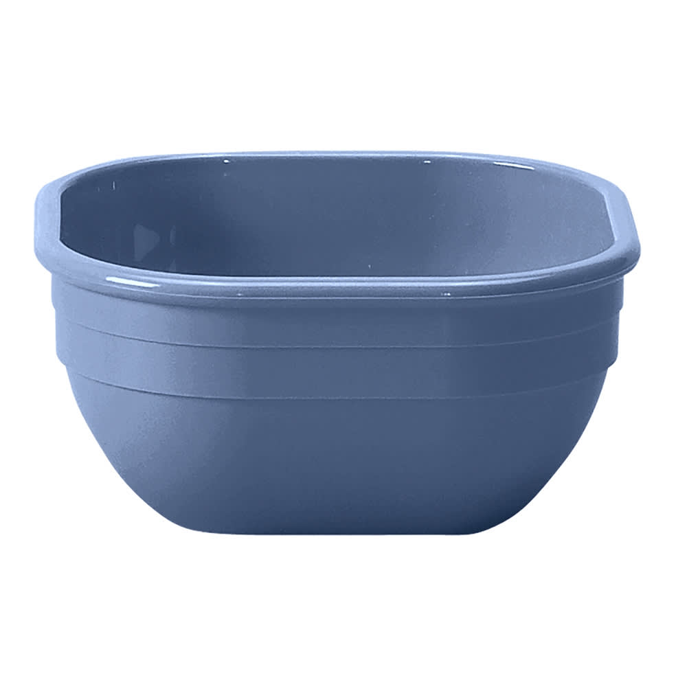 Cambro 10CW401 9 2/5 oz Square Plastic Bowl, Slate Blue