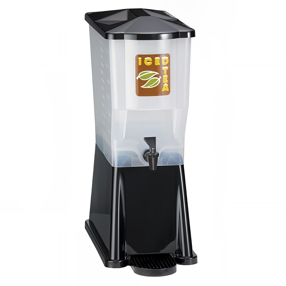 Service Ideas CBDP3BLK Rectangular Beverage Dispenser, 3 Gallon