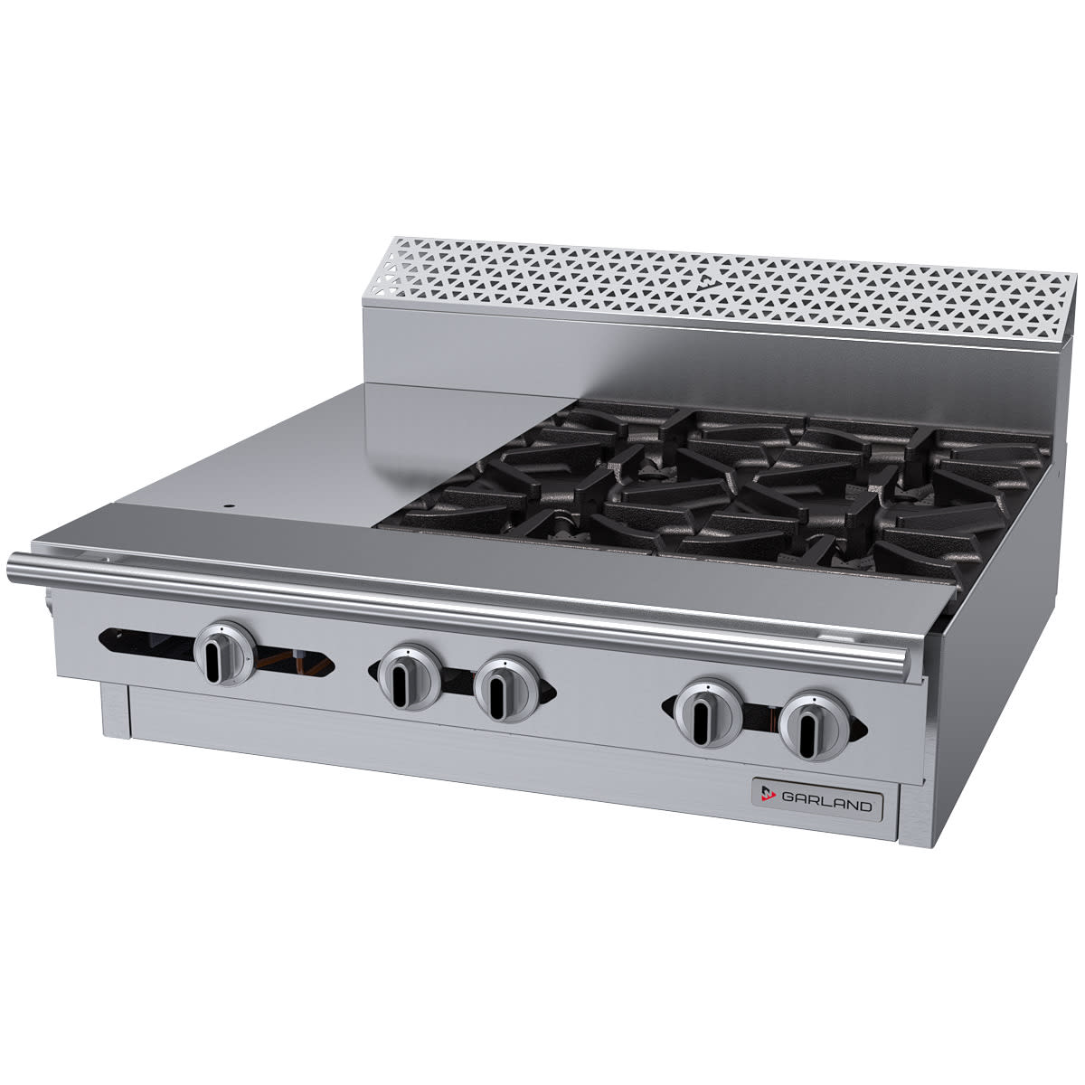 MoTak MR6-G24-C-S 36 2 Burner Gas Range w/ Griddle & Standard Oven,  Convertible