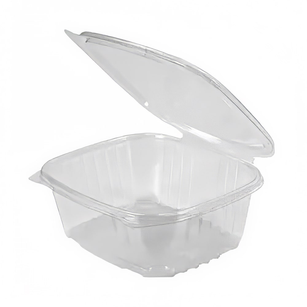 Genpak 32 oz. Clear Hinged Deli Container - 200/Case