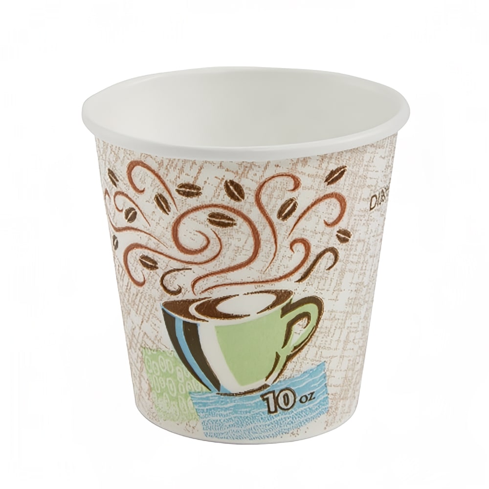 Dixie 5310DX PerfecTouch 10 oz Disposable Hot Cup - Paper, Printed