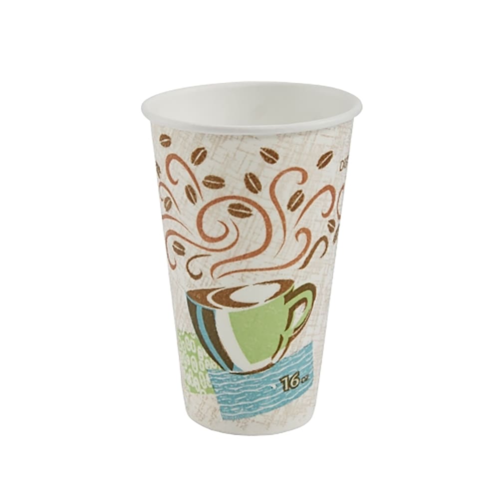 Dixie 5356CD PerfecTouch® 16 oz Disposable Hot Cup - Paper, Printed