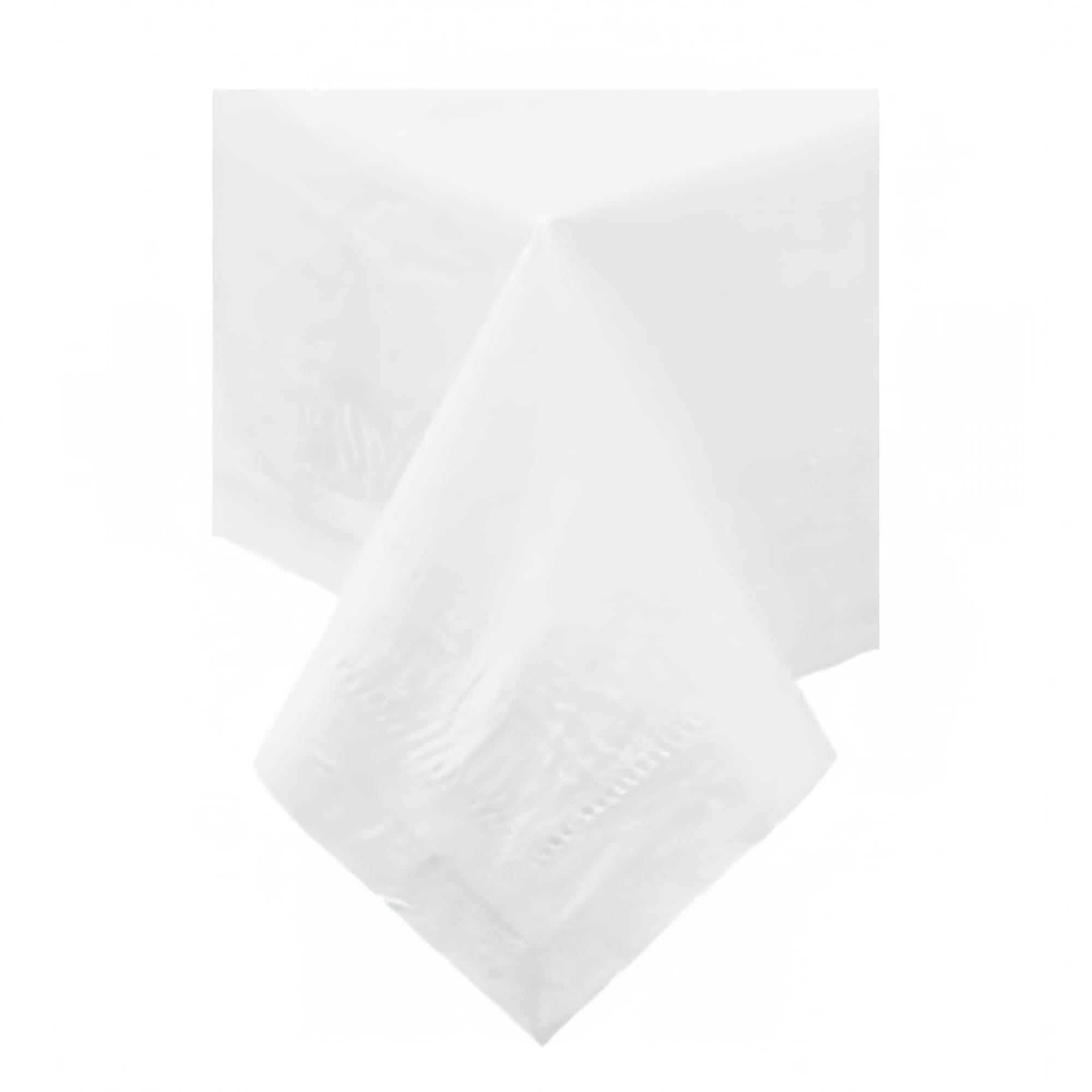 Hoffmaster 210130 Disposable Tablecloth 54" x 108", Poly/Tissue, White