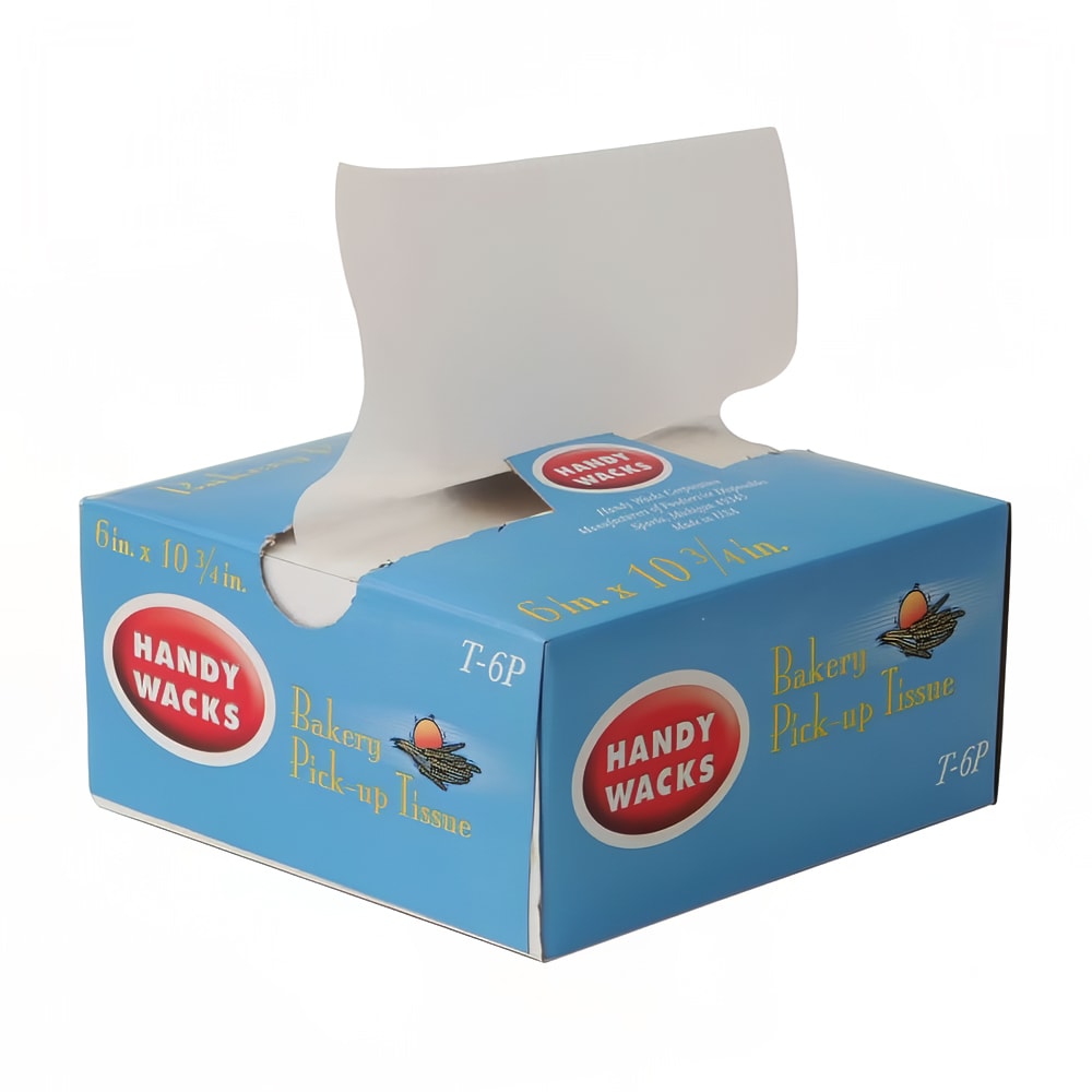 Handy Wacks Bakery Tissue 6" x 10 3/4", Wax, White (T6P)