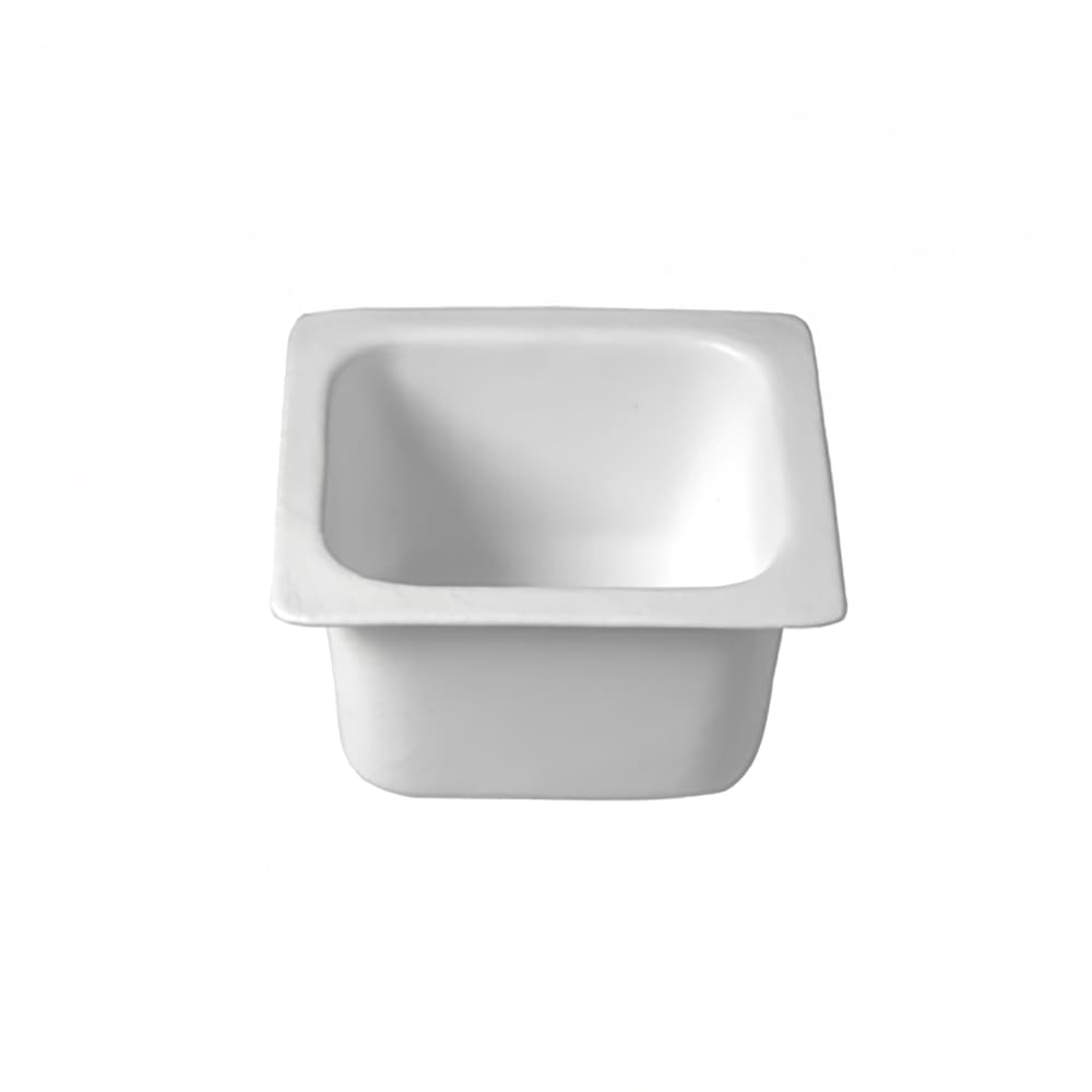 Bugambilia IH1/6DWW Sixth Size Food Pan - Resin Coated Aluminum, White