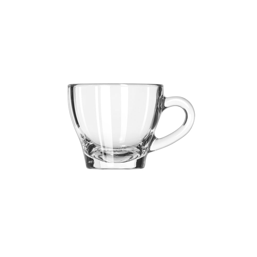 White Plastic Mini Espresso Cups - 2oz Square Mugs with Handle