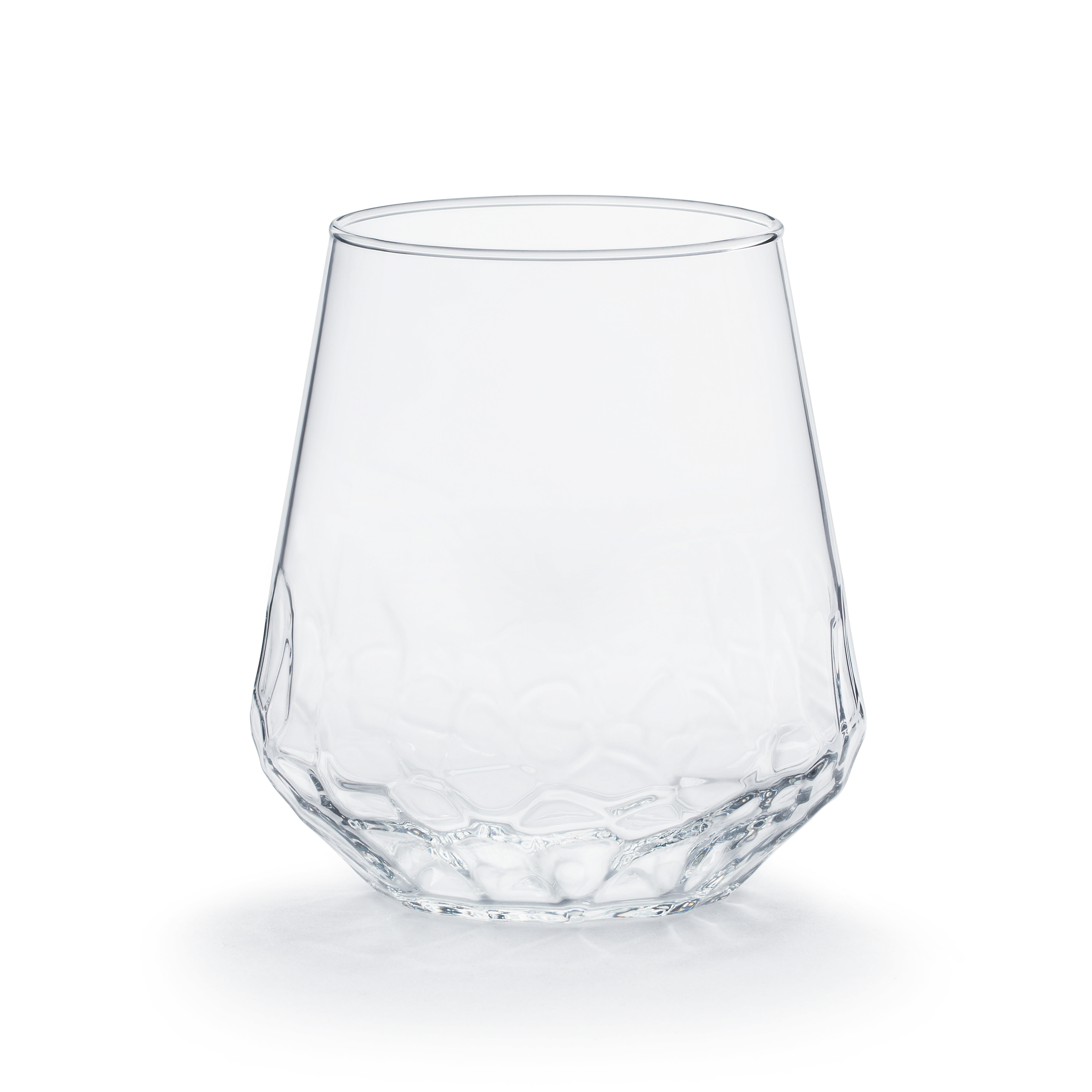 Libbey 1062 17 3/4 oz Bujarda Hammered Stemless Glass