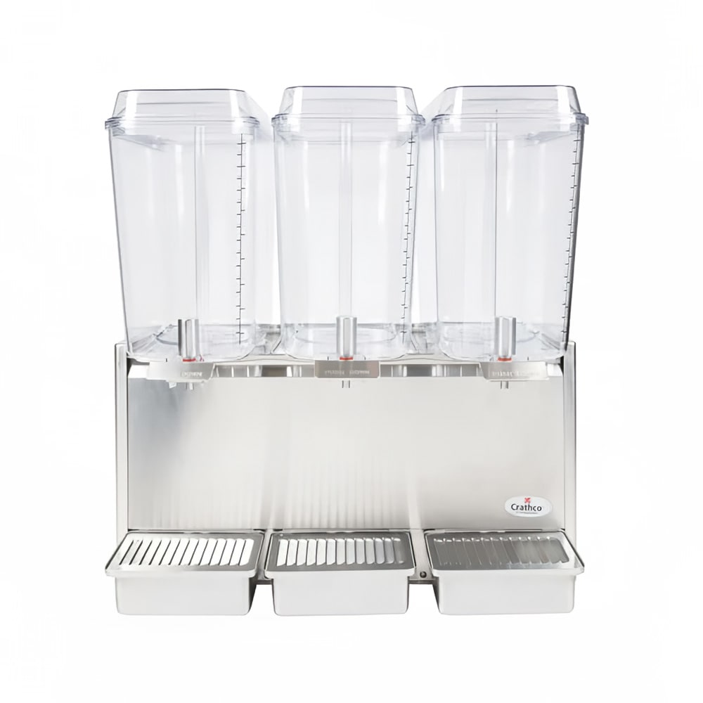 Crathco D35-3 Refrigerated Drink Dispenser w/ (3) 5 gal Bowls, Pre