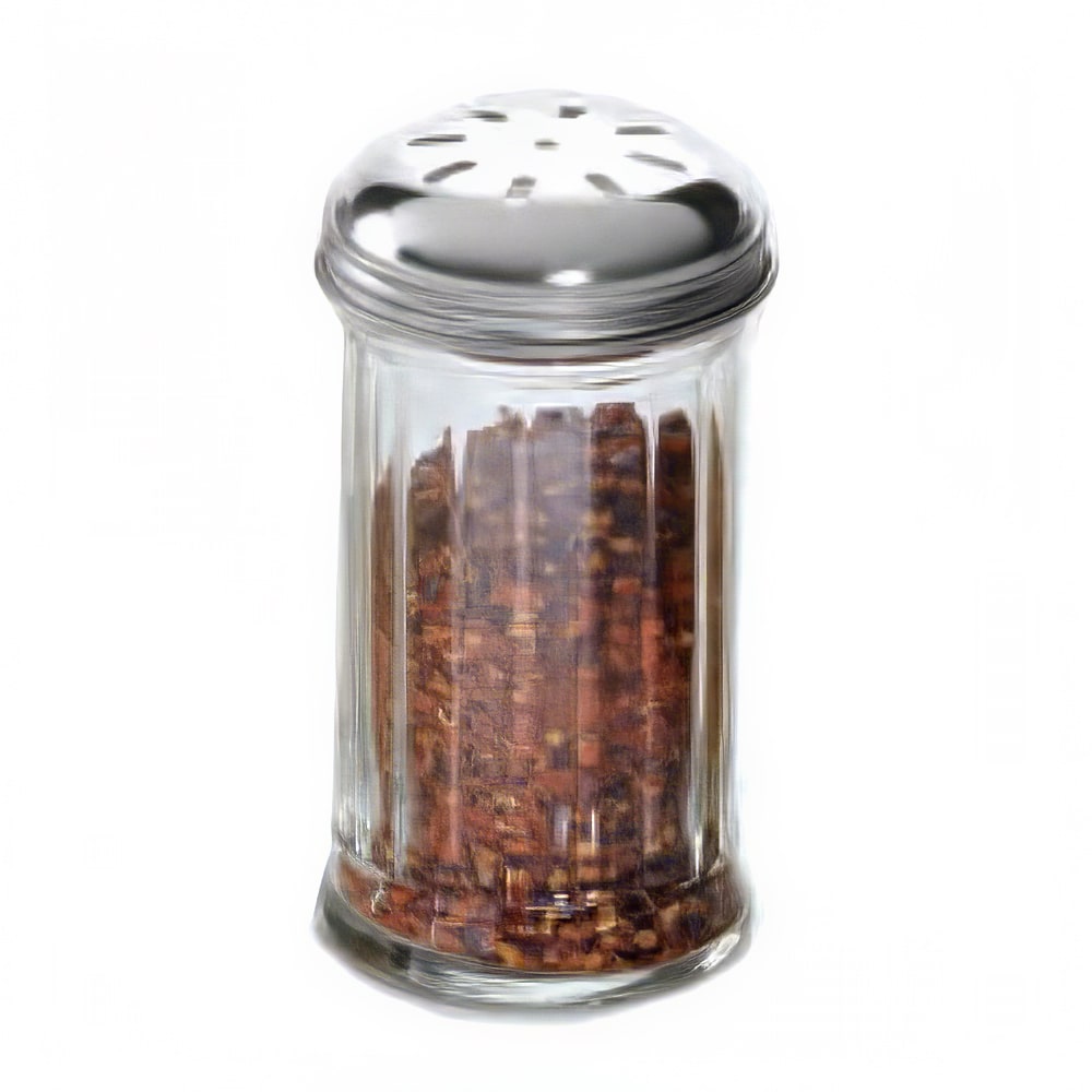 American Metalcraft 12 Oz Plastic Spice Shaker With Lid - SAN Plastic & Stainless Steel