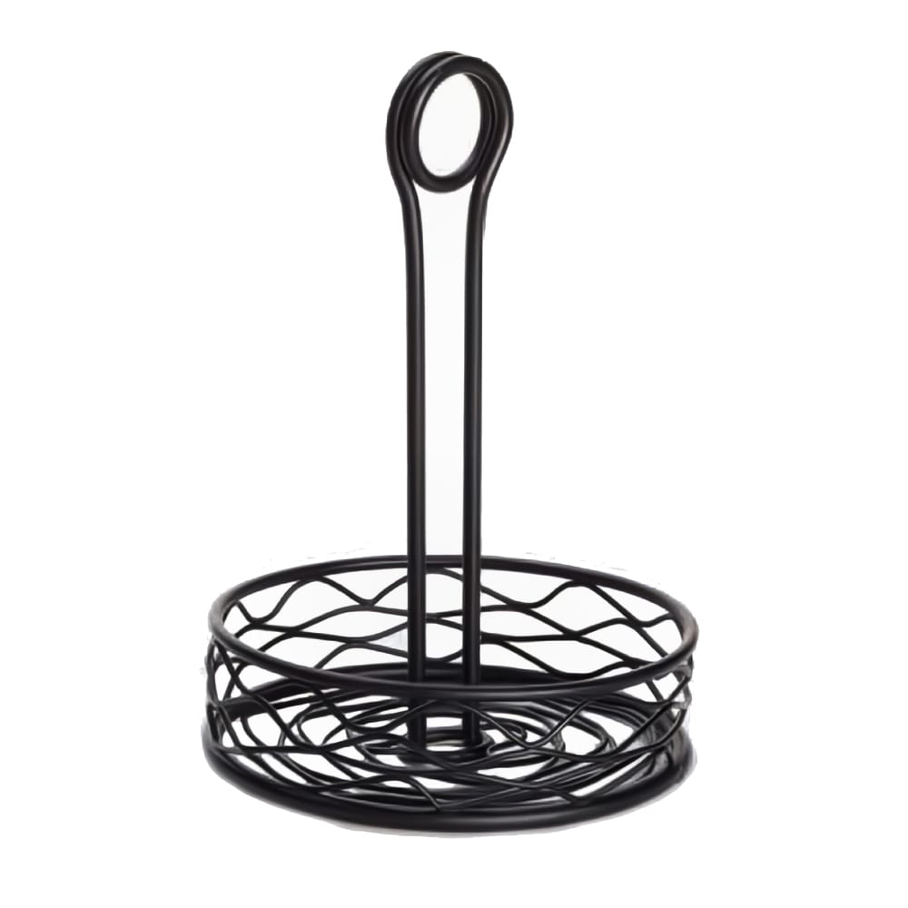 American Metalcraft RBNB16 Round Condiment Caddy - Wire, Black