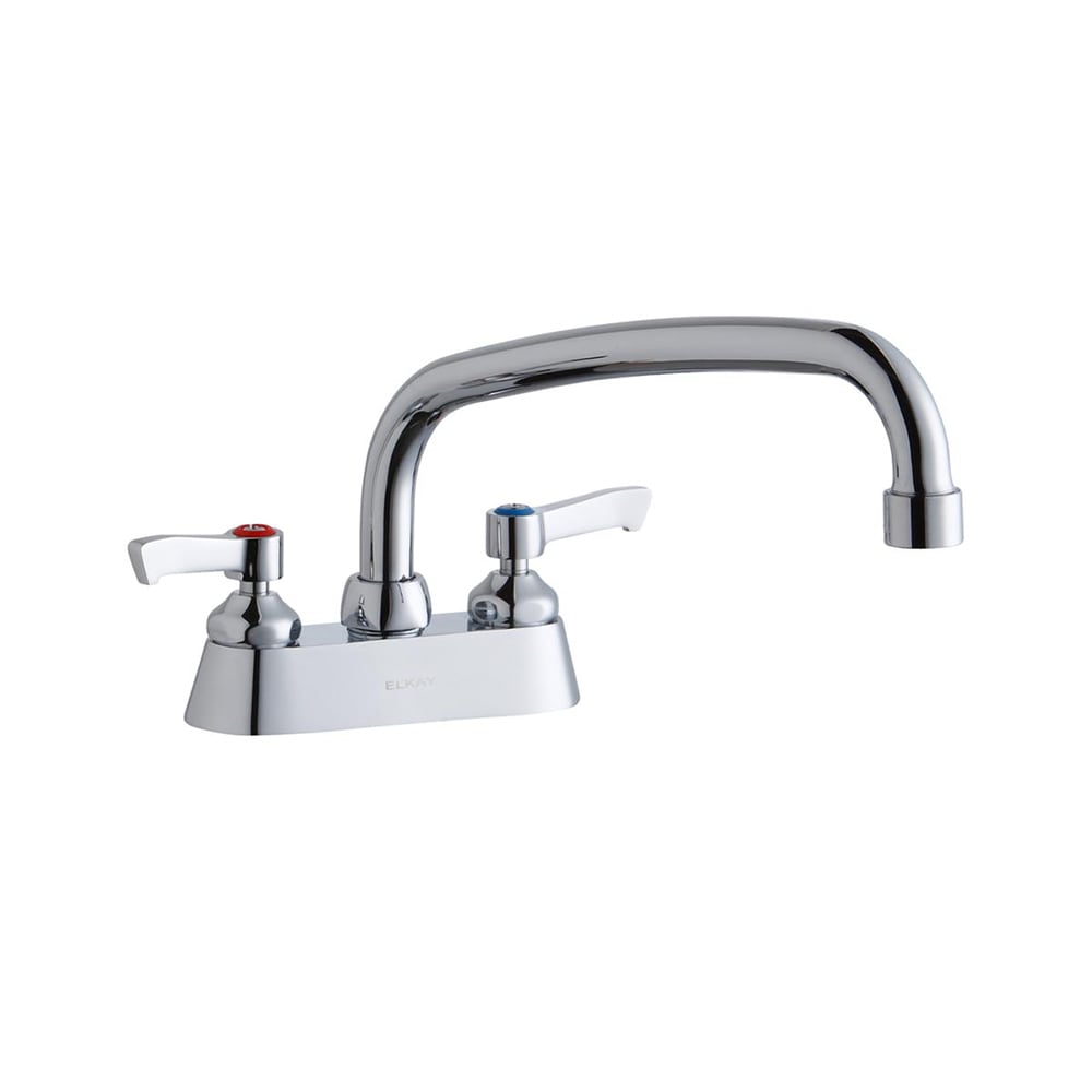 Olympia Faucets B-8190 Two-Handle Laundry Faucet – Chrome, ADA Wrist-Blade Handles, 360° Swivel Spout, 1.5 GPM Flow Rate