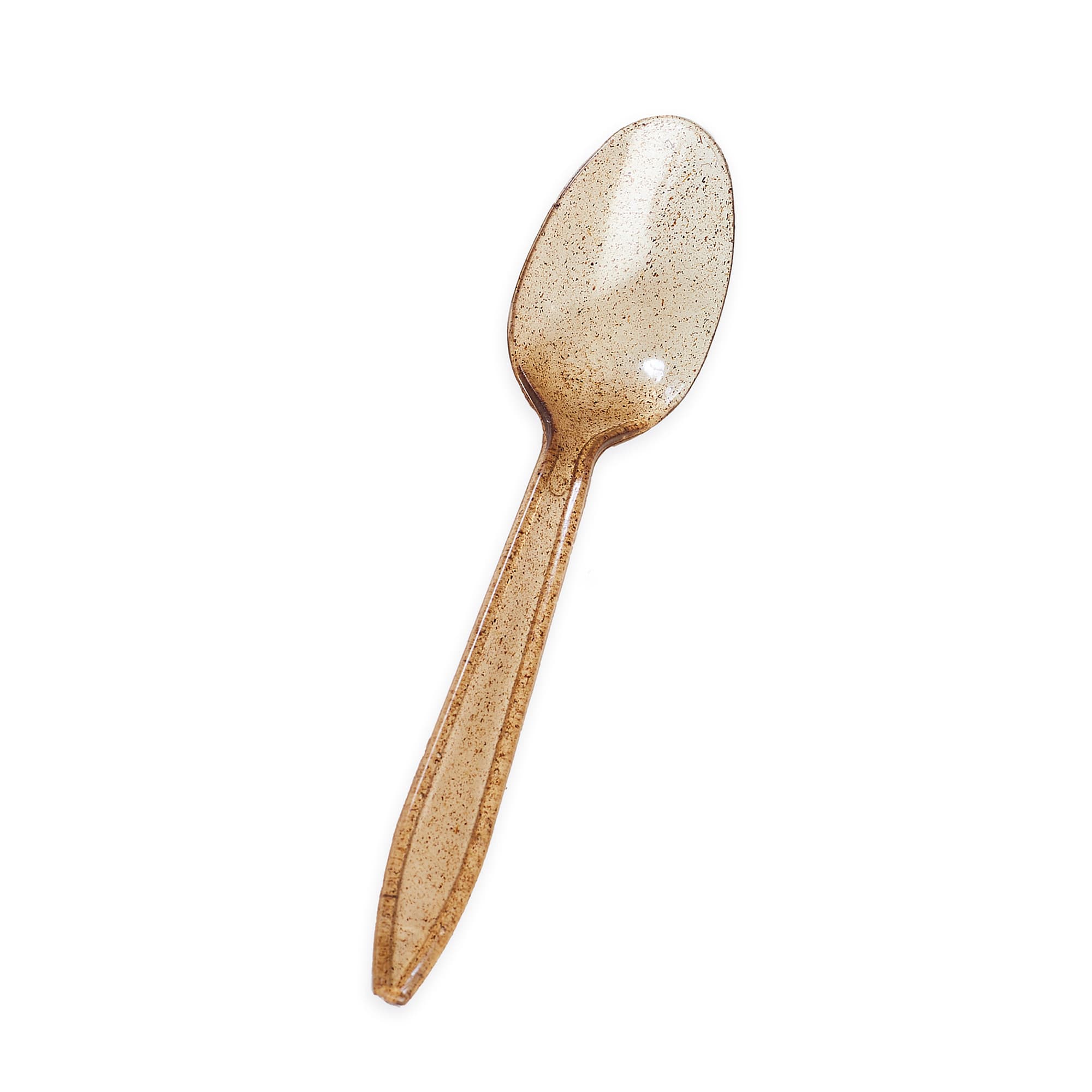 Sustainable Agave SPAGAVE1KUNW Disposable Spoon Upcycled Agave, Brown