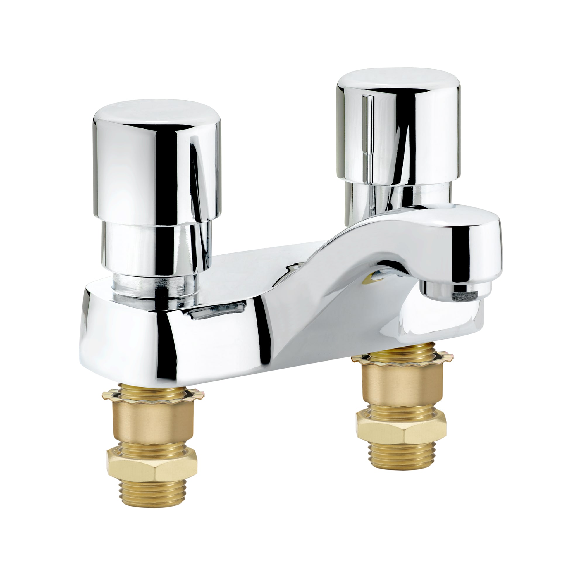 Krowne 16-480L Deck Mount Metering Lavatory Faucet w/ 4 1/2