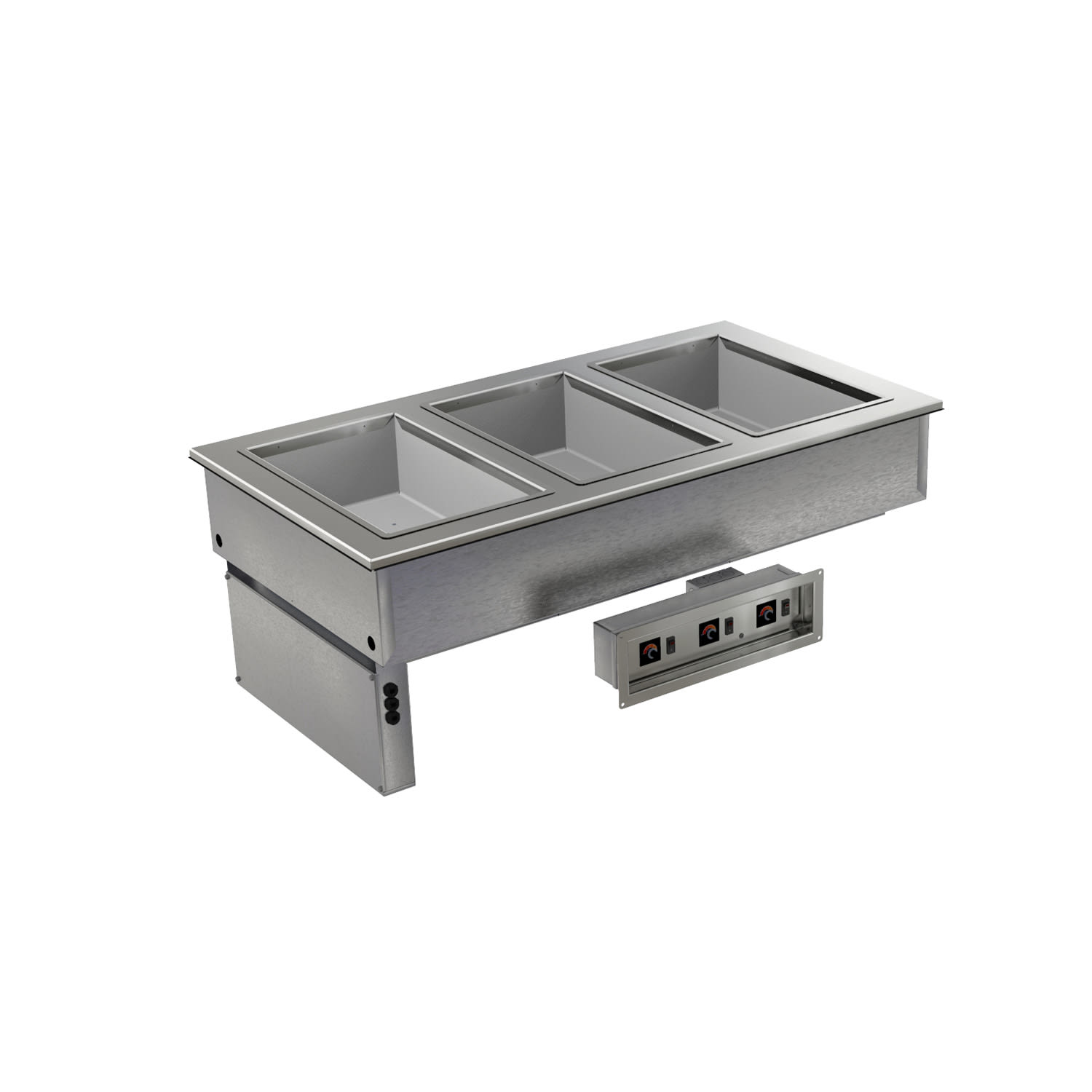 Delfield N8648-FWH Drop-In Hot Food Well w/ (3) Full Size Pan