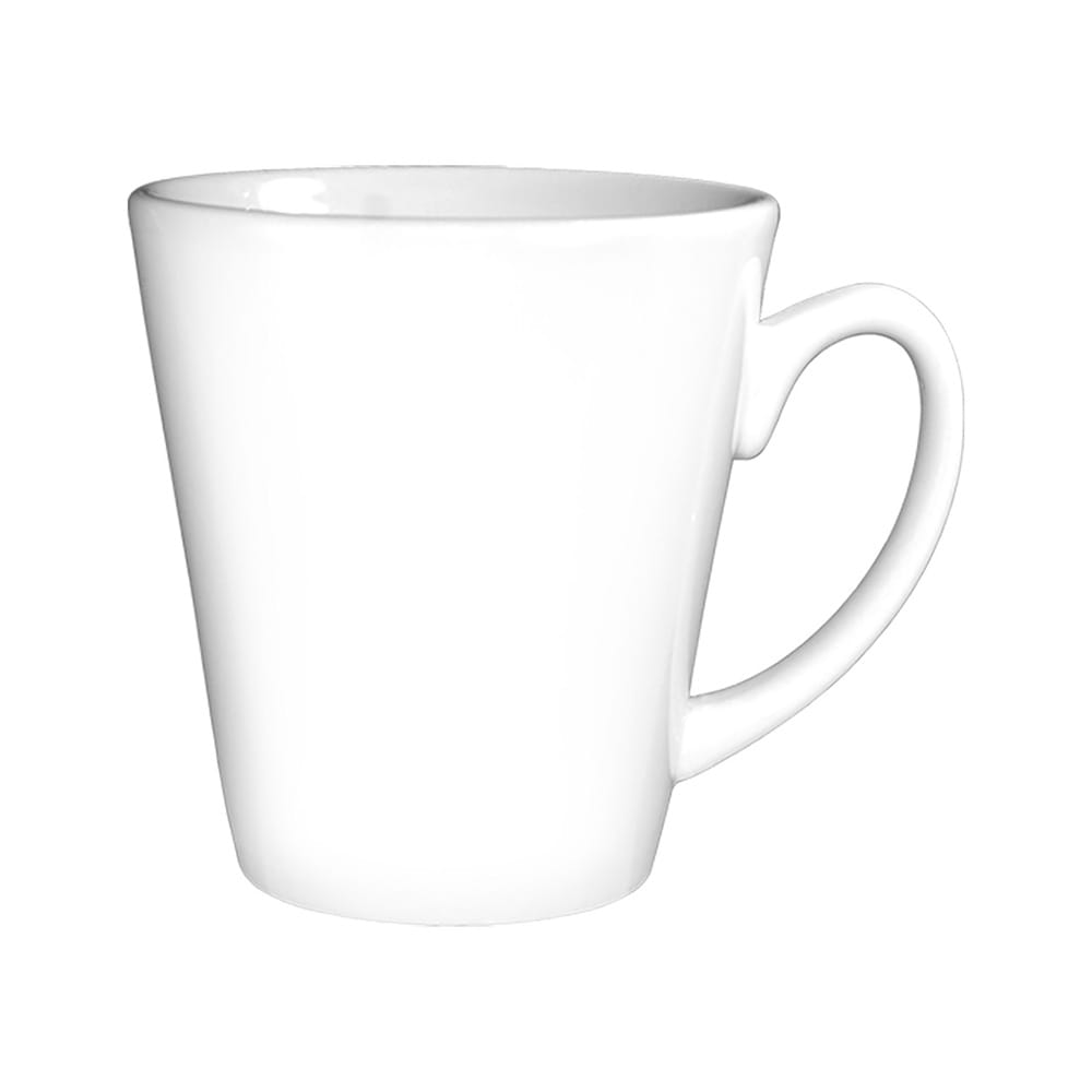 ITI 12 oz Cancun Funnel Cup - Ceramic, European White (839-02)