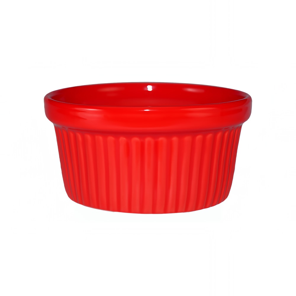 Red Rocqgroup Ramekin ITI 3 oz Buffet Ramekin - Ceramic, Crimson Red (RAMF-3-CR)