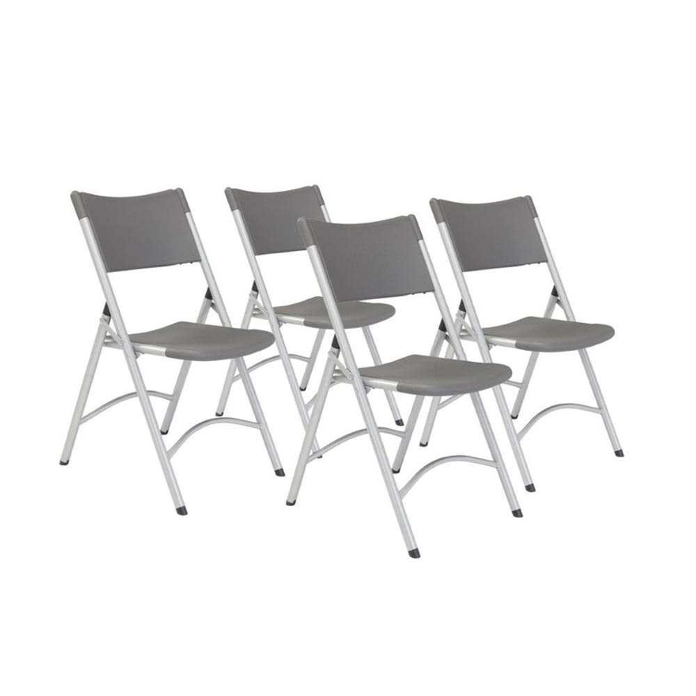National Public Seating 620 Folding Chair w/ Charcoal Slate