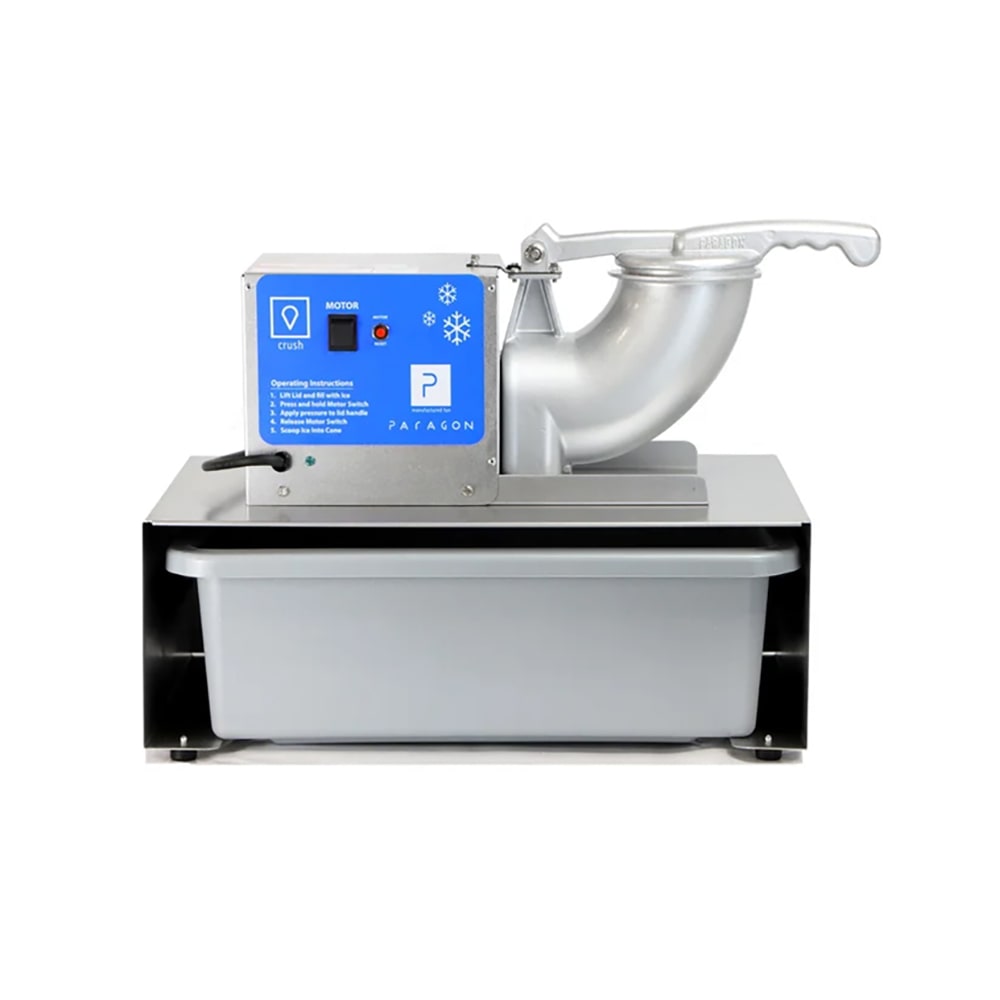 Paragon Snow Cone Machine w/ 500 lb/hr Capacity - Stainless Steel