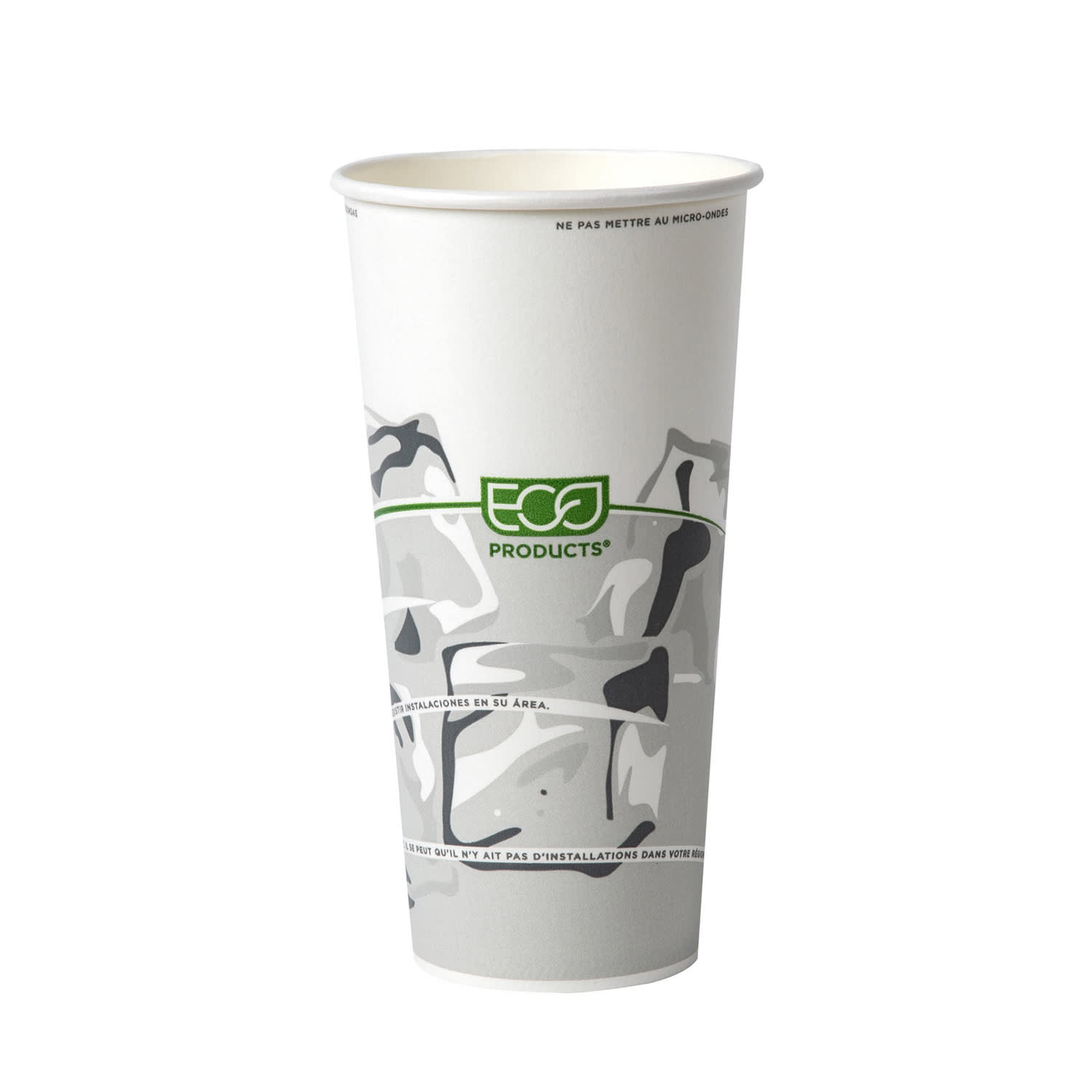 Eco Products 20 oz GreenStripe® Disposable Cold Cup - Paper, Clear (EP ...