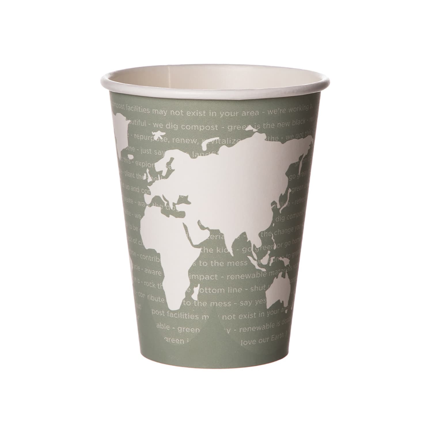 Eco Products World Art™ 12 oz Disposable Hot Cup - PLA, Printed (EP ...