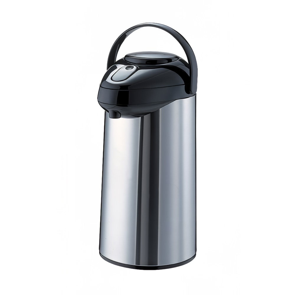 Service Ideas 2 1/2 Liter Push Button Airpot, Stainless Steel Liner ...