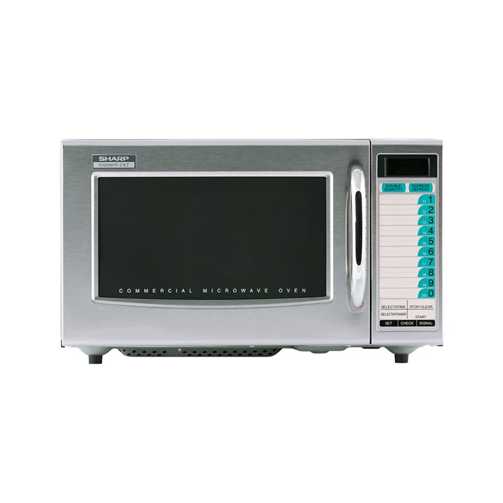Sharp R-21LTF 1000w Commercial Microwave w/ Touch Pad - 120v