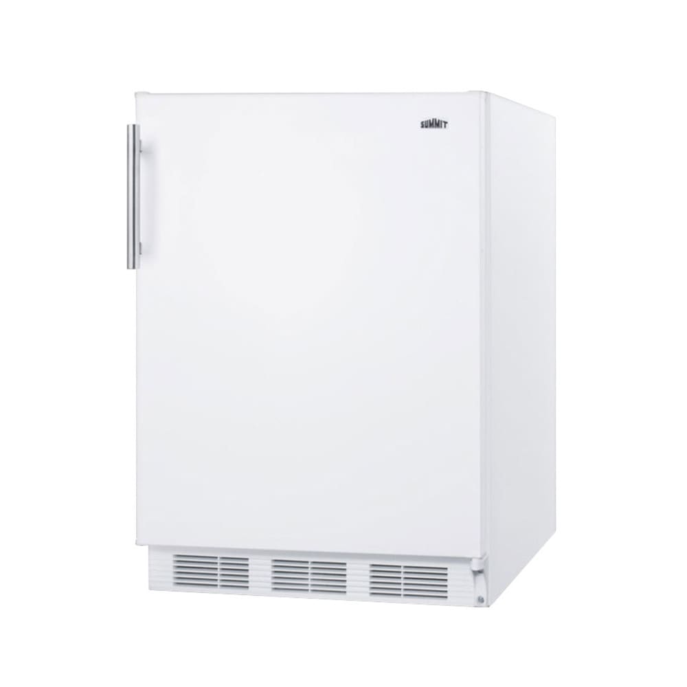 Summit Appliance FF61W Freestanding Residential Counter Height 24& Summit Appliance 5.5-cu ft Mini Fridge (White) FF61W at Lowes.com