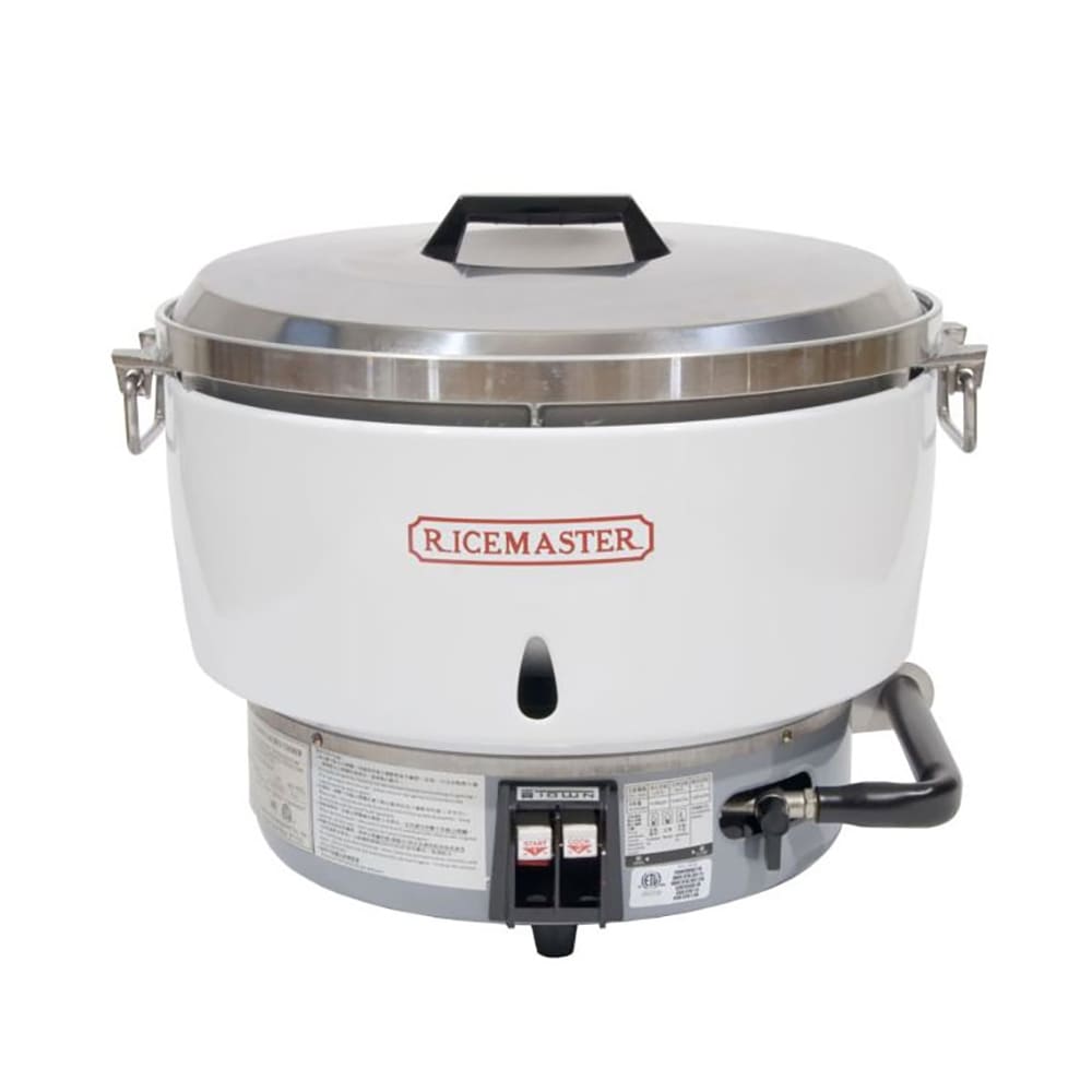 Town 55 Cup Commercial Rice Cooker, Steel Handles, Aluminum