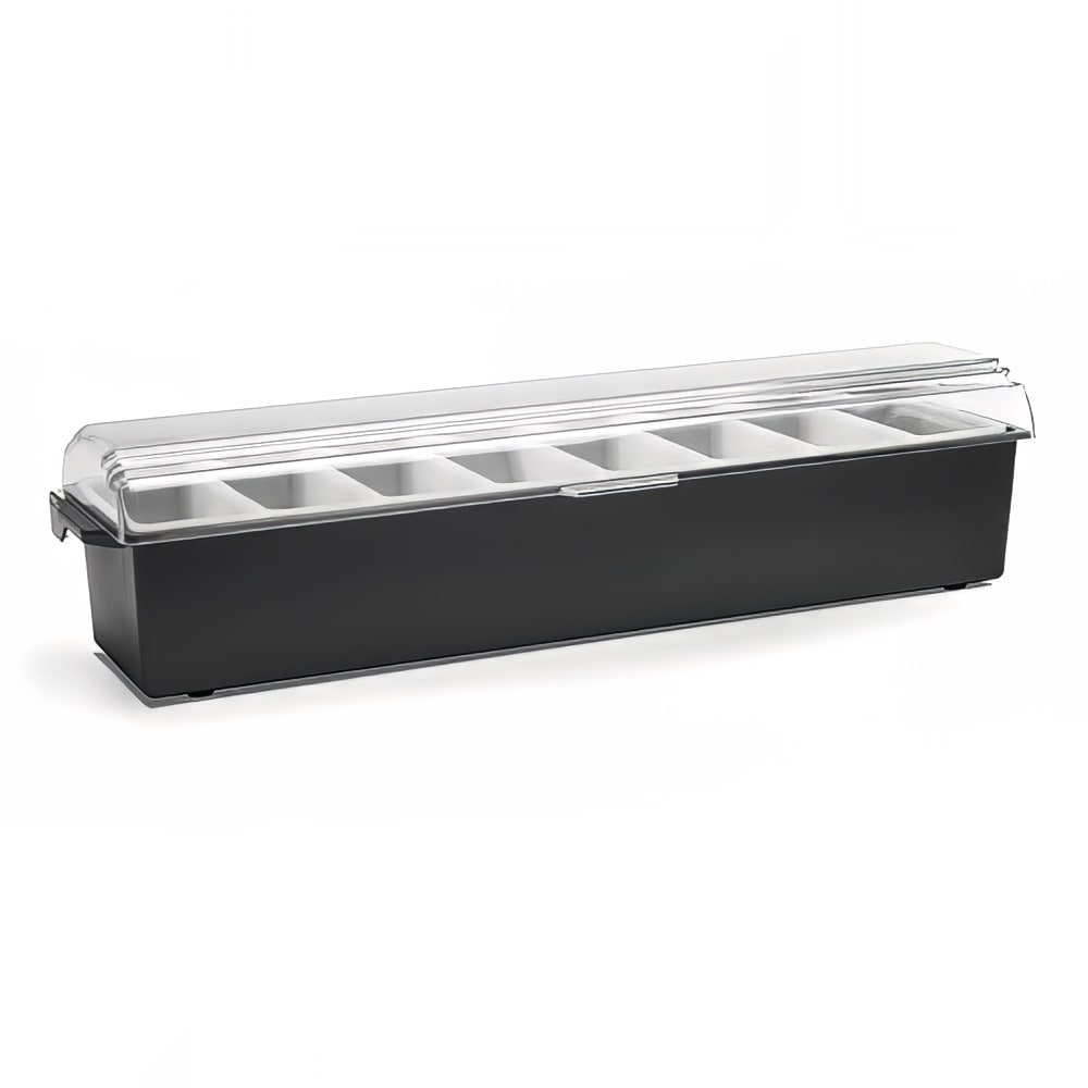 Vollrath 4746-06 (8) Compartment Bar Garnish Tray - Domed Lid
