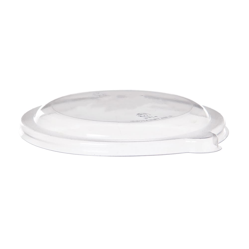 Vegware Flat Lid for 6 oz Coupe Bowls - PLA, Clear (BG-BL6LID)