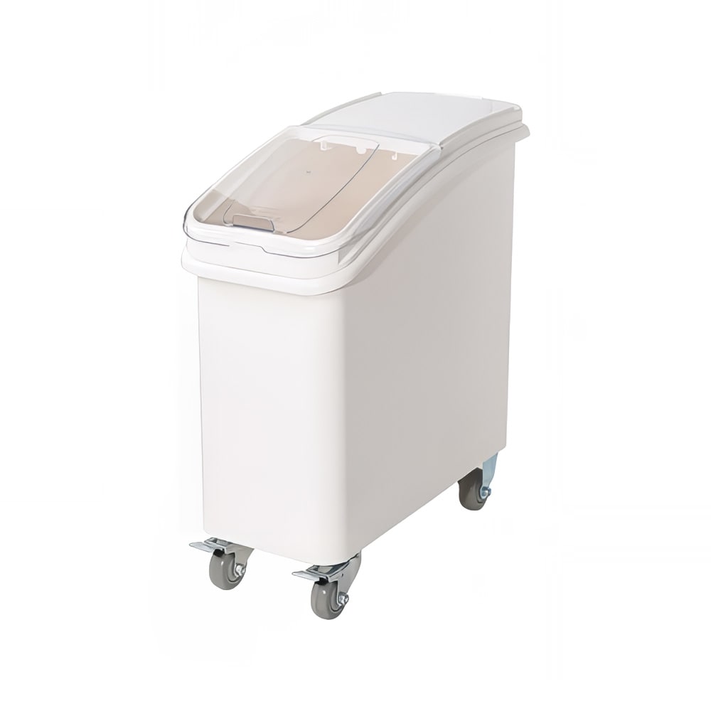 Winco IB-21 21 Gallon Shelf Ingredient Bin with Scoop - White