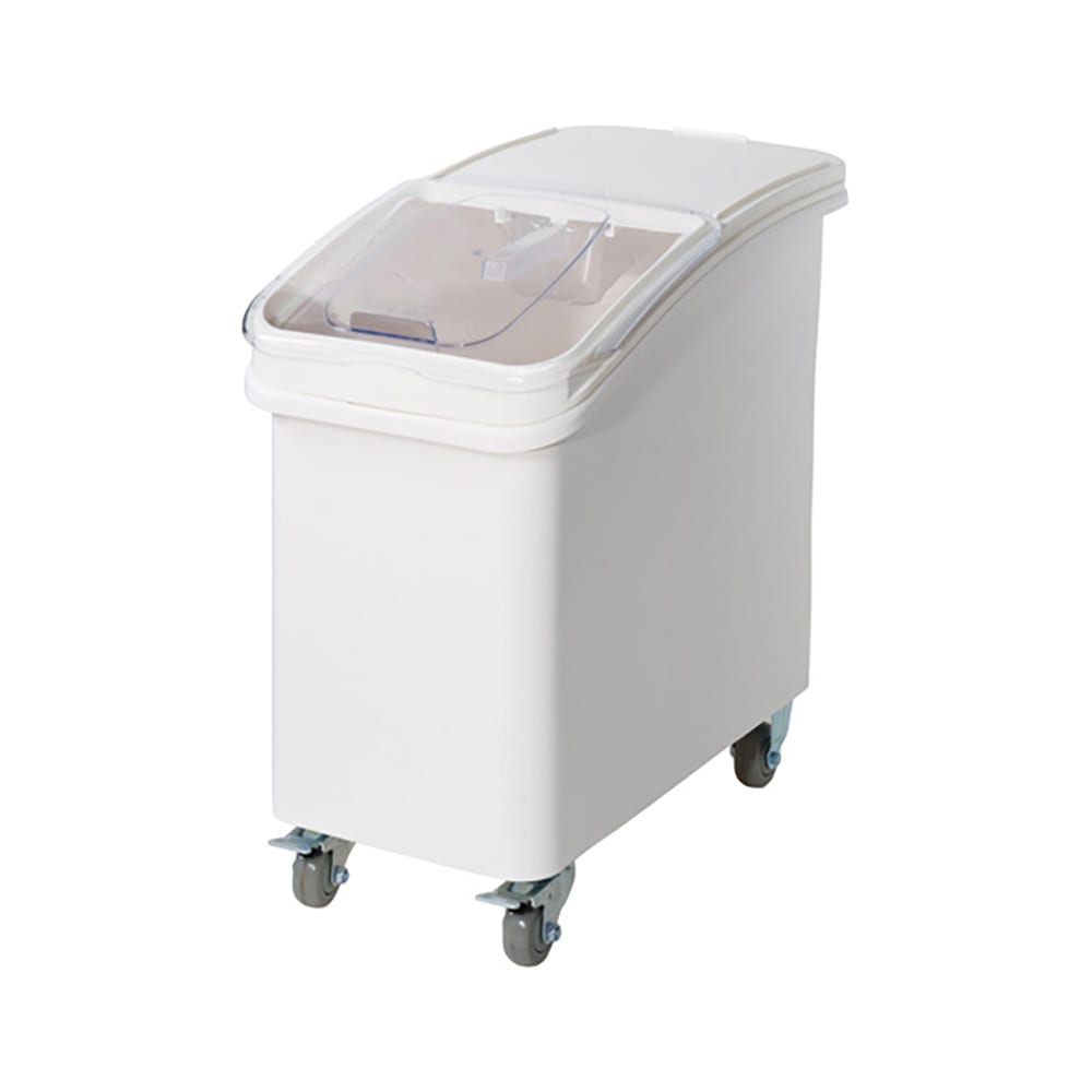 Winco IB-27 27 Gallon Mobile Ingredient Bin - White