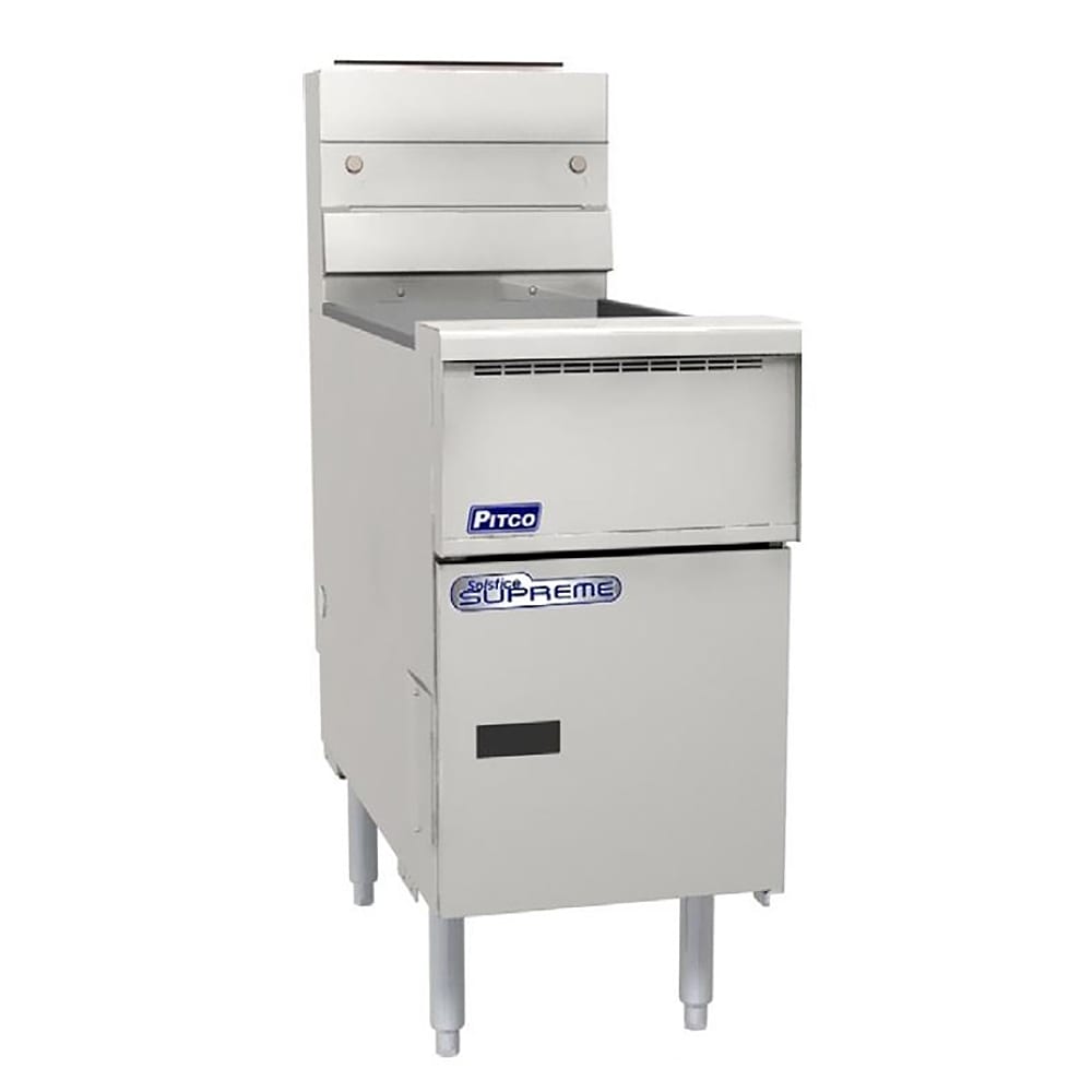 Pitco SSH55-6FD Solstice Supreme™ Gas Fryer - Six 50 lb Vats
