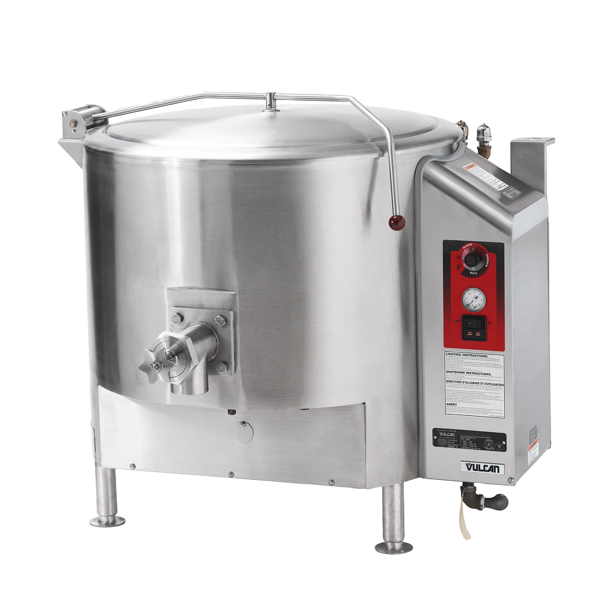 Vulcan GS40ES 40 gal Steam Kettle Stationary, Full Jacket