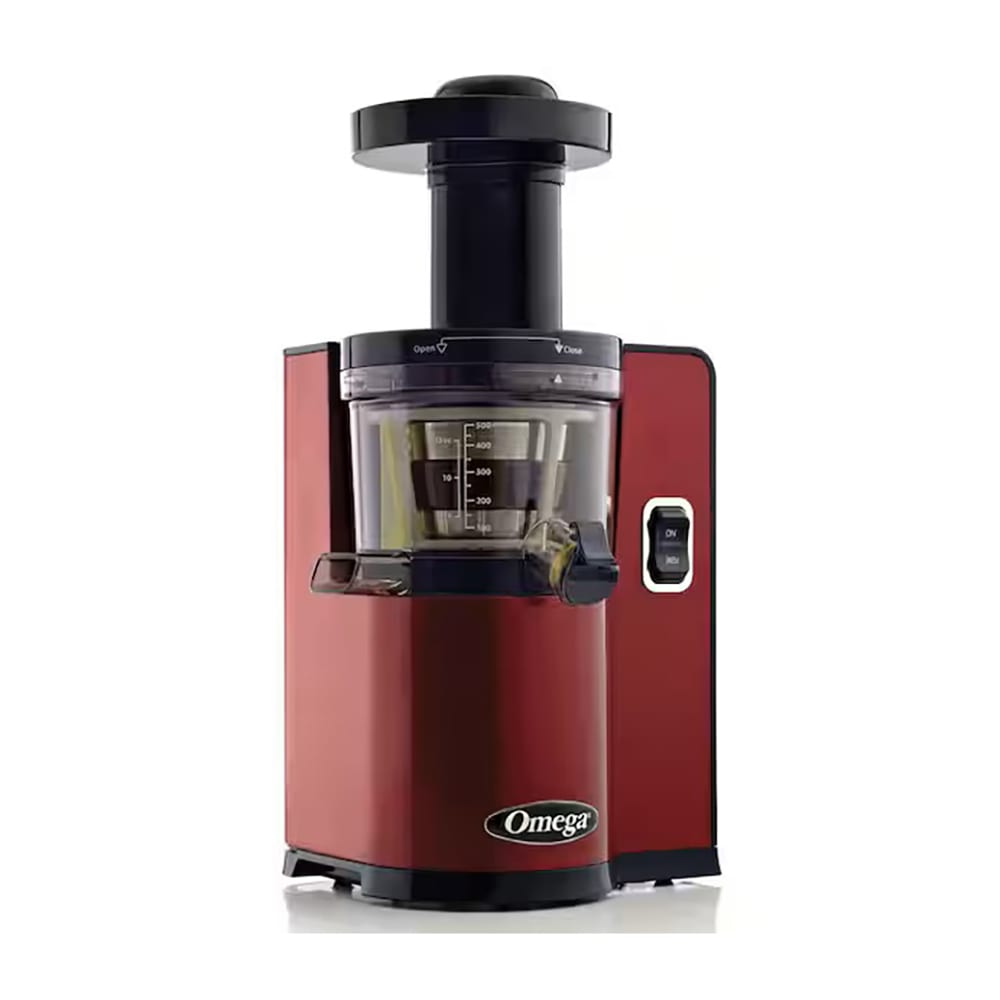 Omega VSJ843QR Vertical Masticating Juicer Red