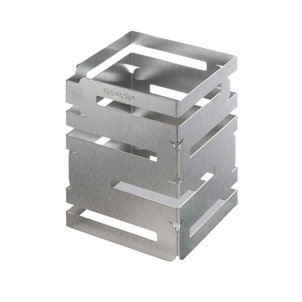 Rosseto Multi-Level Square Display Riser - 6x6x8" Stainless (D62377)