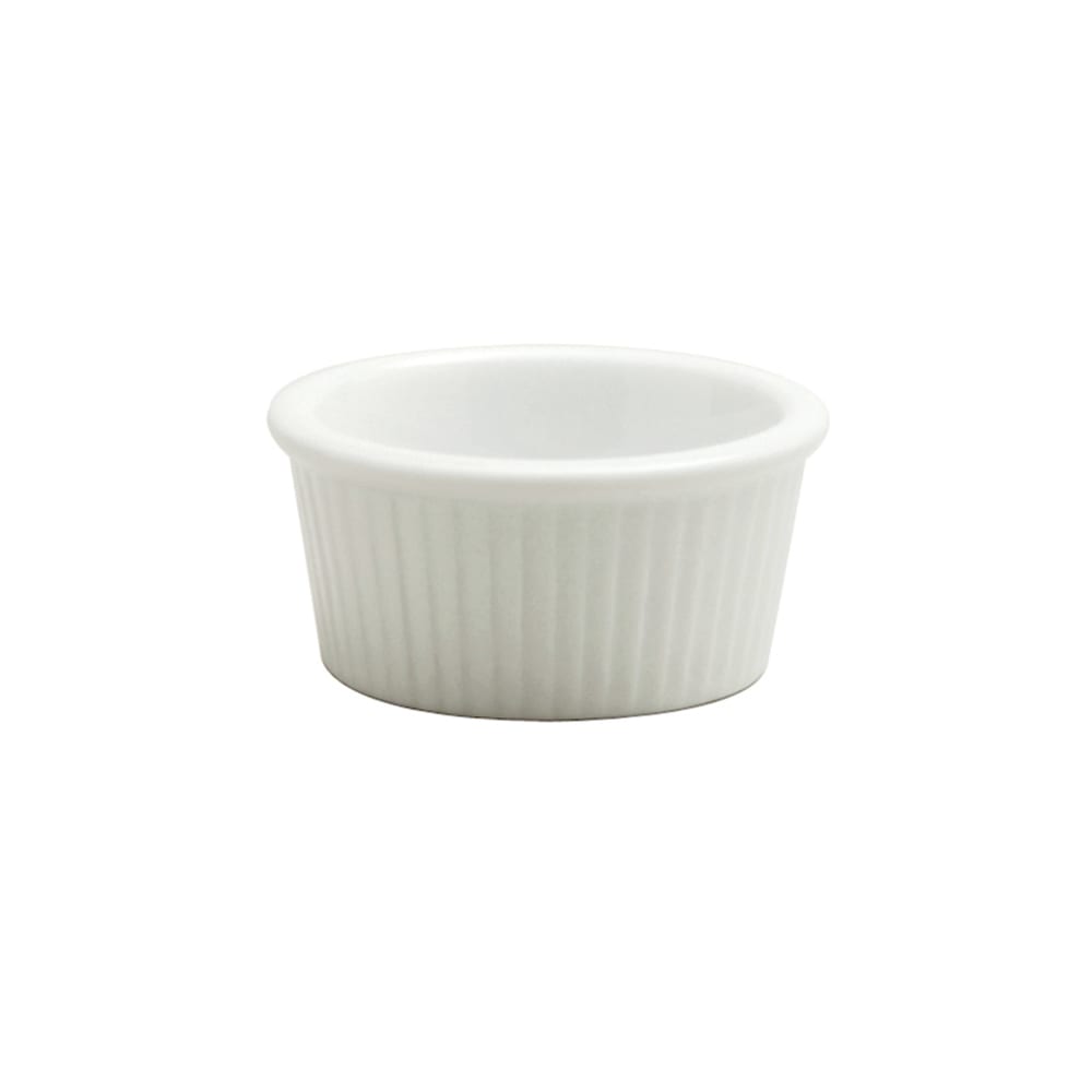 Buffalo Ramekin Oneida 2 1/2 oz Round Buffalo Ramekin - Porcelain, Bright White ...