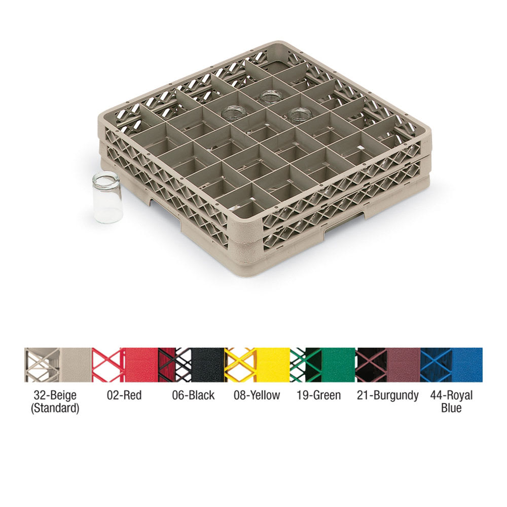 Vollrath Tr13bbbb Traex® Glass Rack W 25 Compartments 4 Extenders Beige 3761