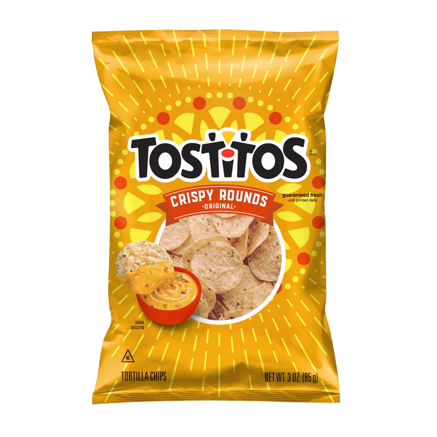 Gold Medal 5293 3 oz Single Serve Bag TOSTITOS® Tortilla Chips Crispy ...