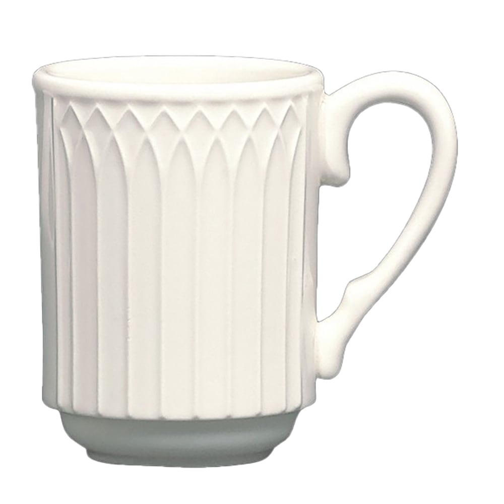 Homer Laughlin HL3657000 8 oz Gothic Mug - China, Ivory