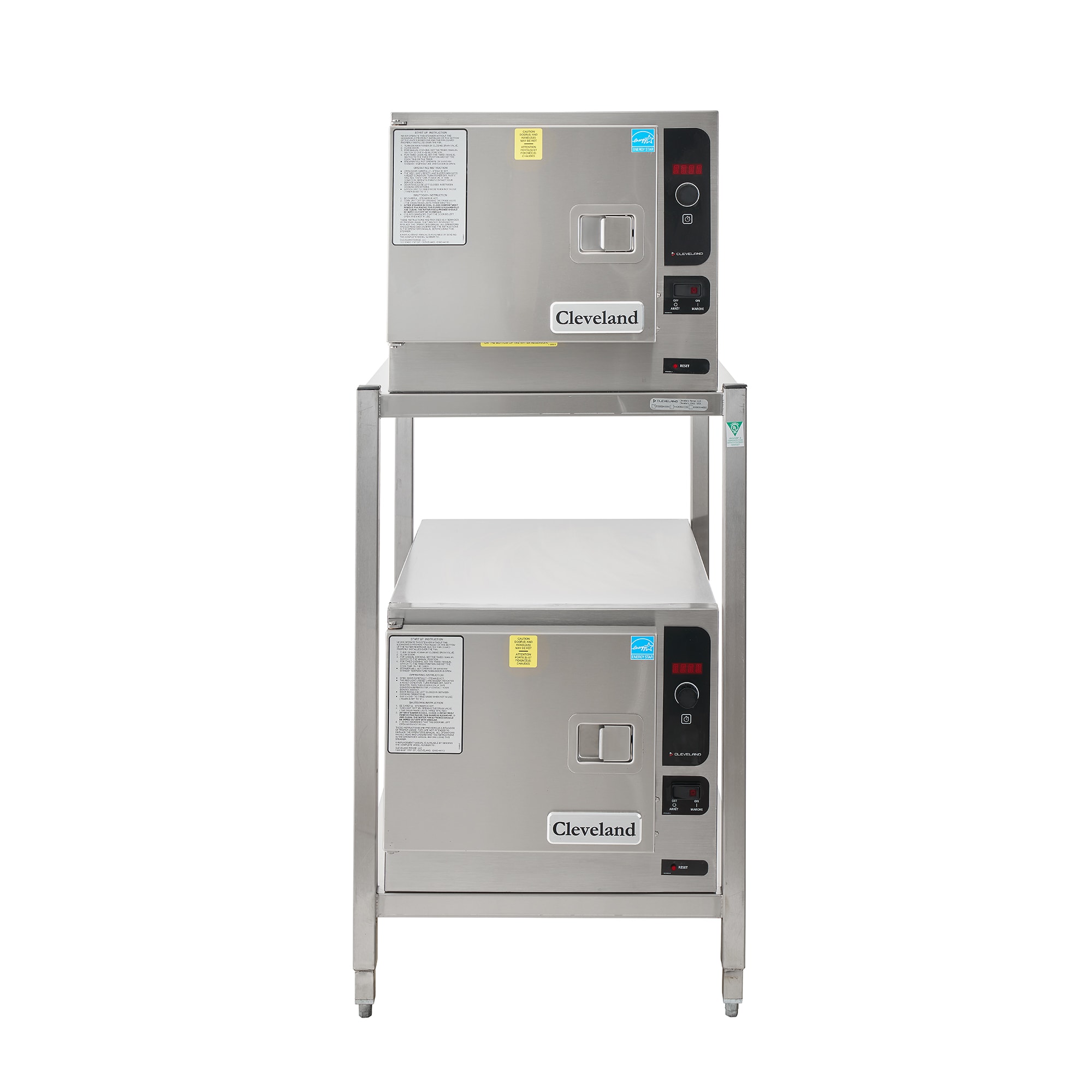 ELECTRIC Cleveland ※ケース付き Cleveland (2) 22CET33.1 (6) Pan Convection Steamer - Stand, 208v/3ph