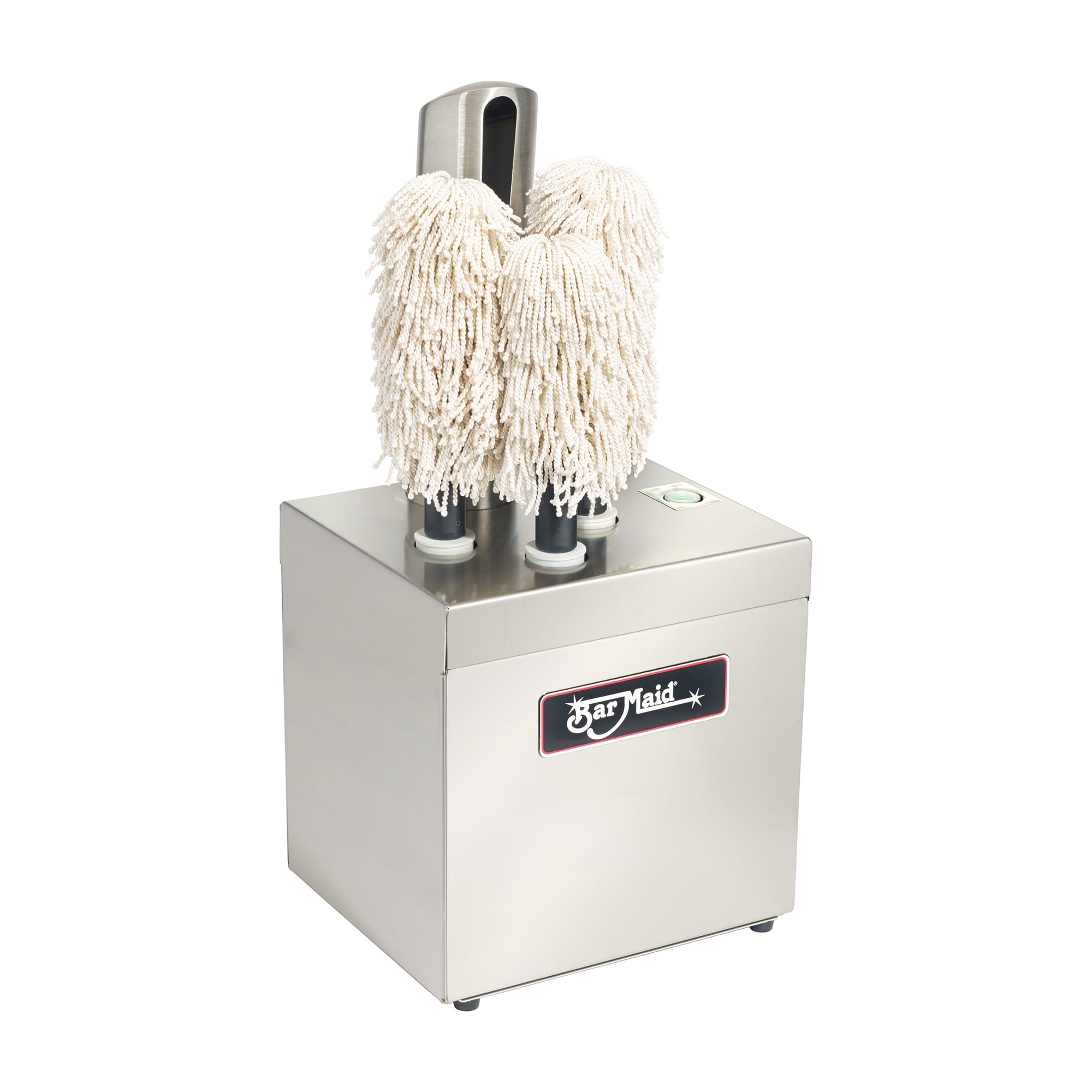 Winco GP-3MINI-CE 3 Brush Stemware Dryer/Polisher - (290) Glasses/hr,  Silver, 220-240v