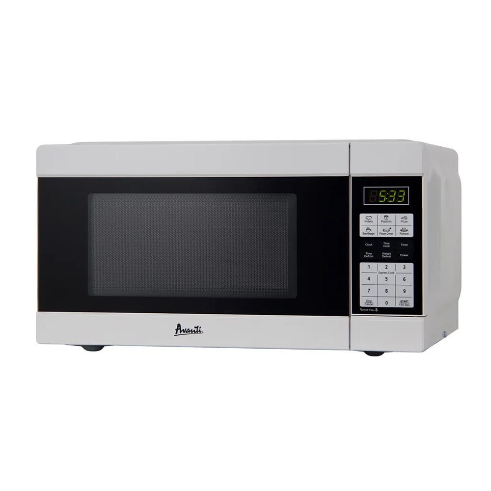 Avanti Microwave Oven - 1.1 ft Capacity - Microwave - 10 Power Levels - 1000 W Microwave Power - Countertop - White