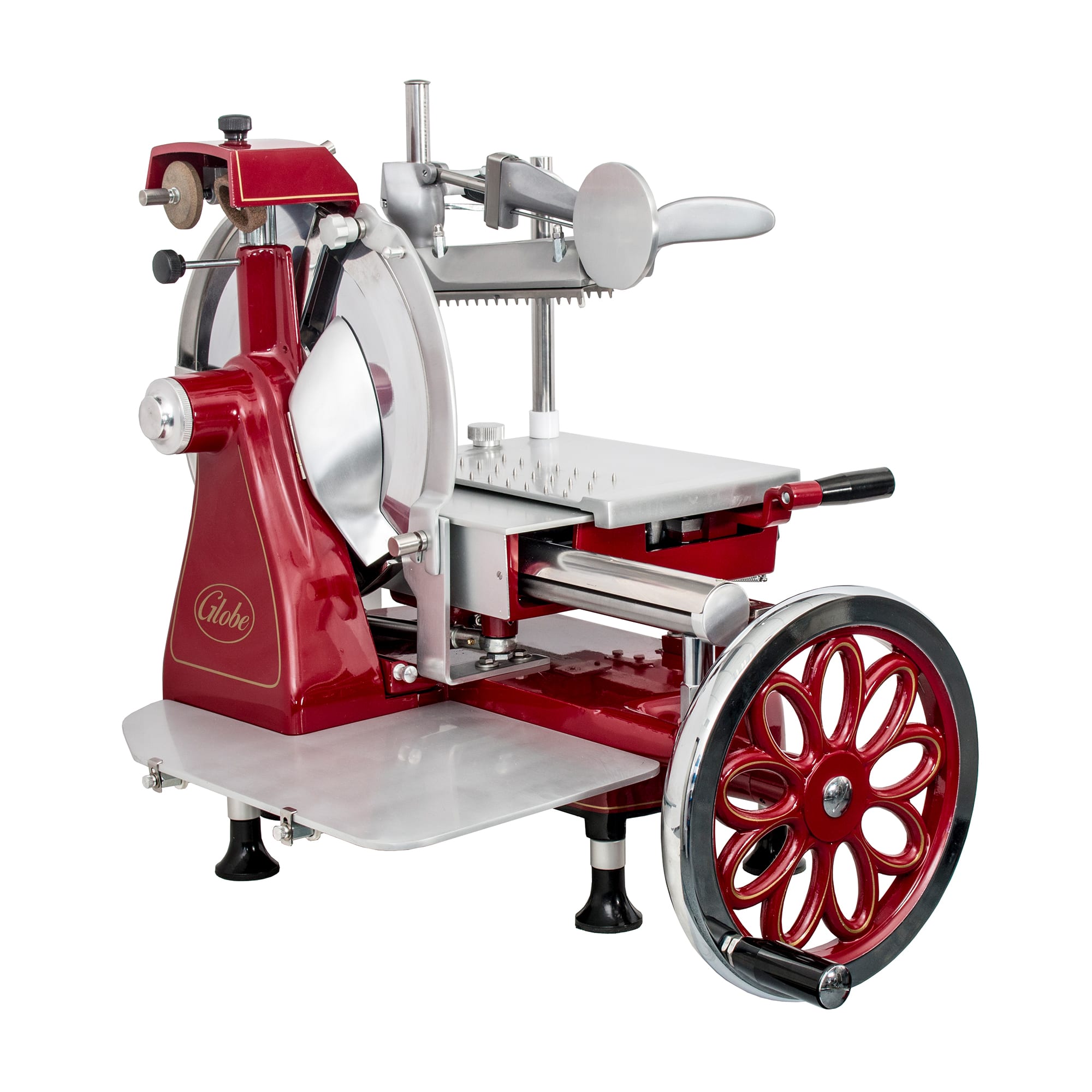 Globe FS12 Manual Flywheel Meat Slicer w/ 12&quot; Blade, Gear Driven, Aluminum