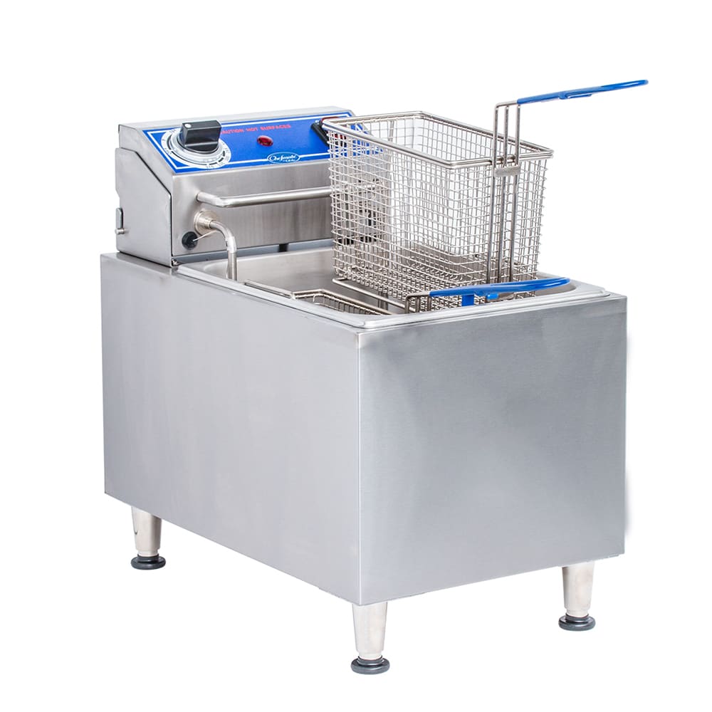 Globe PF16E Countertop Electric Fryer - 16 lb Vat, 208-240v/1ph
