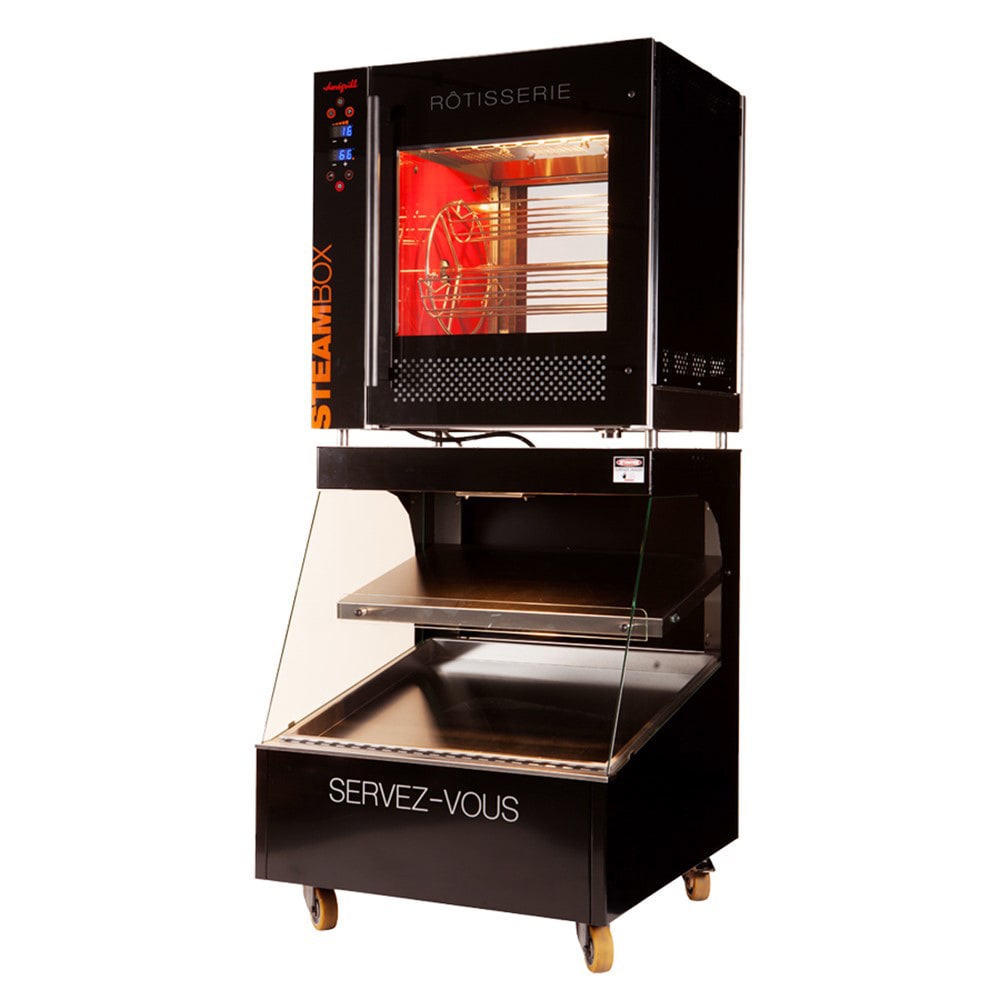 キッチン家電 dore Doregrill Néogrill Electric 1 Spit Rotisserie w/ 16 Bird Capacity