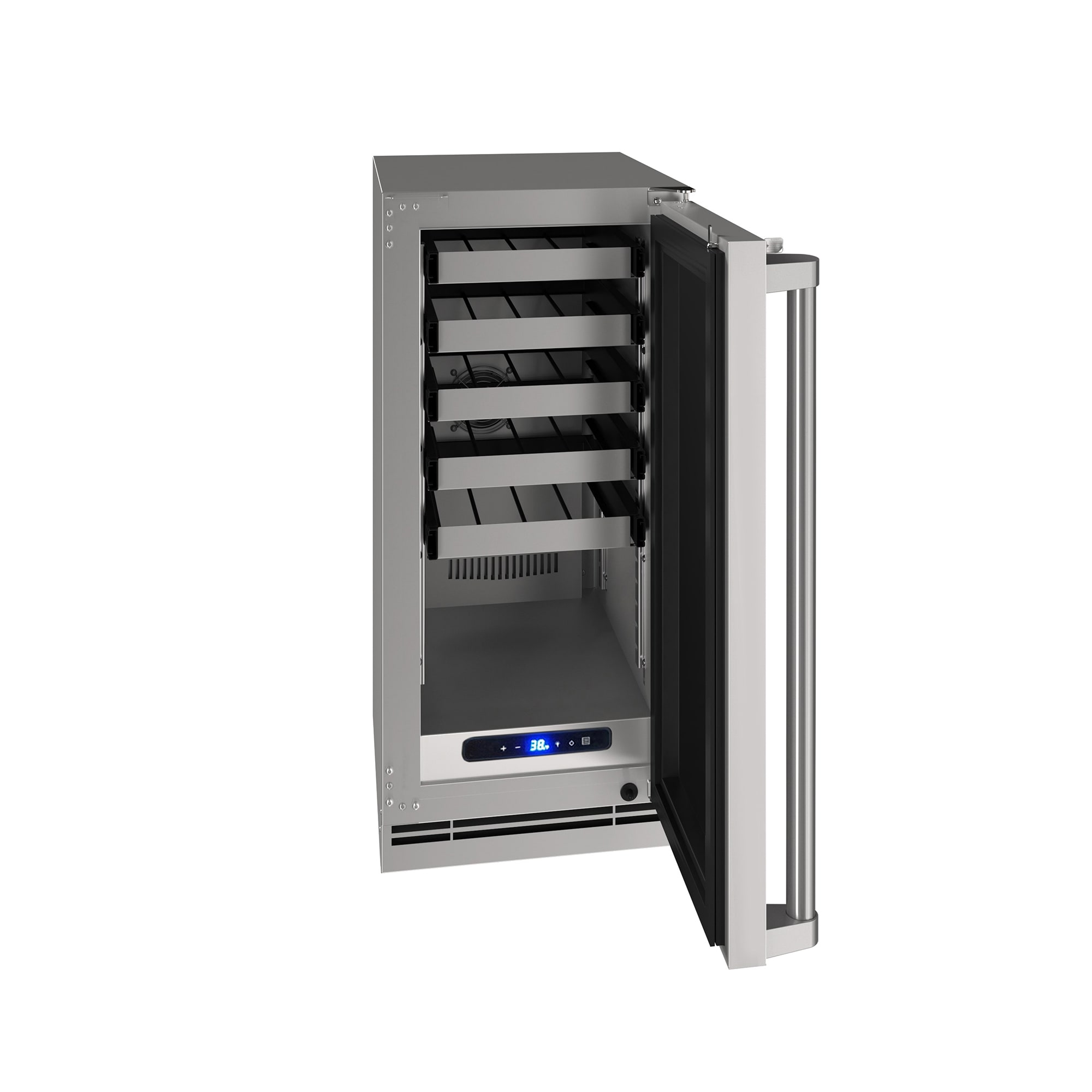 thumbnail image 2 of Sunpentown WC-3302US 33-Bottle Under-Counter Wine Cooler - Commercial Grade Silver 2 of 5